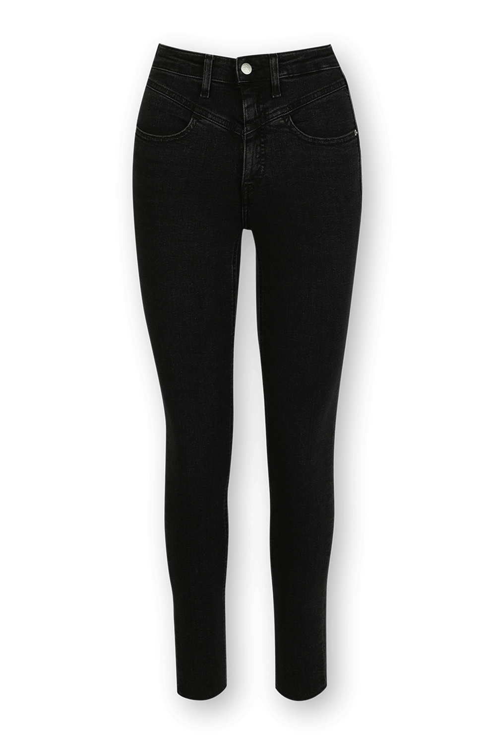 black high waisted ankle jeans