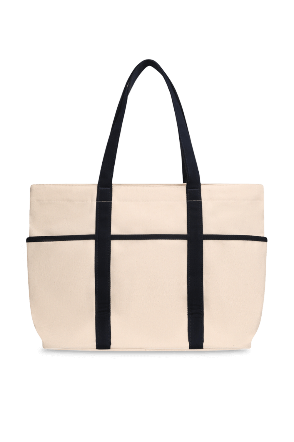 תמונה אחורית של Daily Multi-Pocket Tote Bag *Canvas Varsity