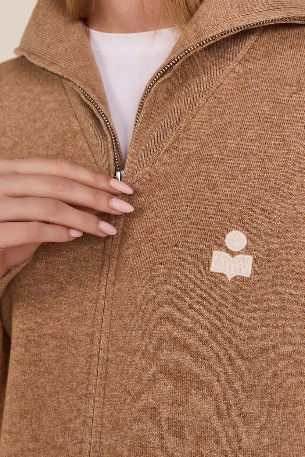 תמונת תקריב דוגמן של סריג כותנה וצמר