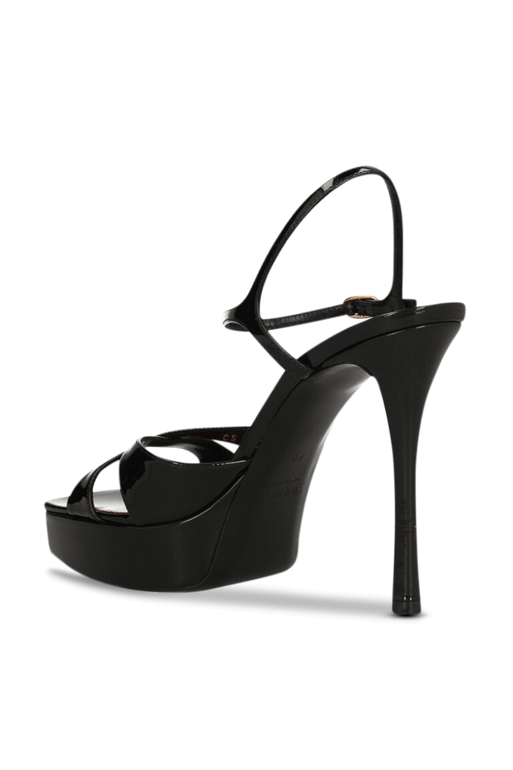 תמונה אחורית של סנדלי פלטפורמה