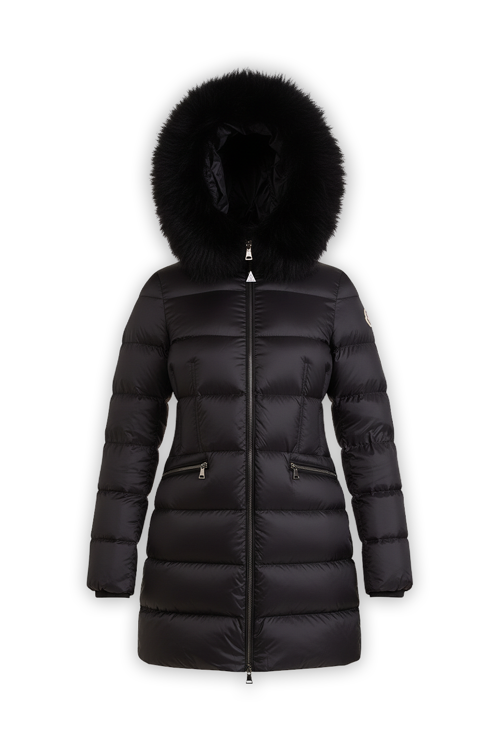 תמונה קידמית של מעיל פוך קפוצ'ון