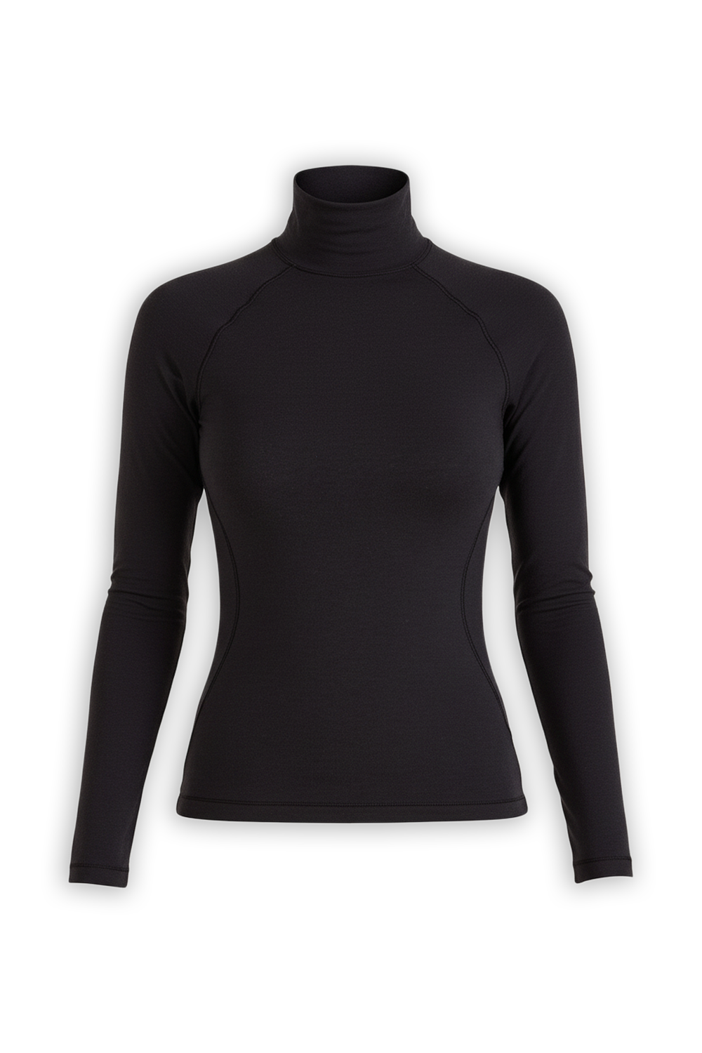תמונה קידמית של Wool-Blend Turtleneck Base Layer
