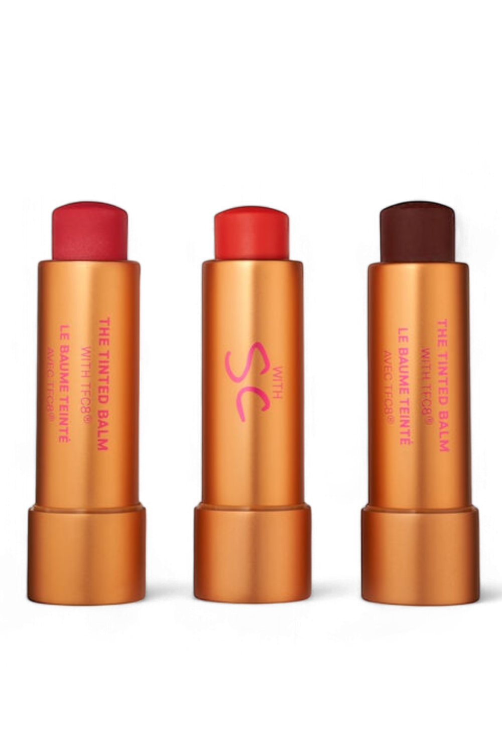 תמונה קידמית של מארז שלושה שפתוני באלם