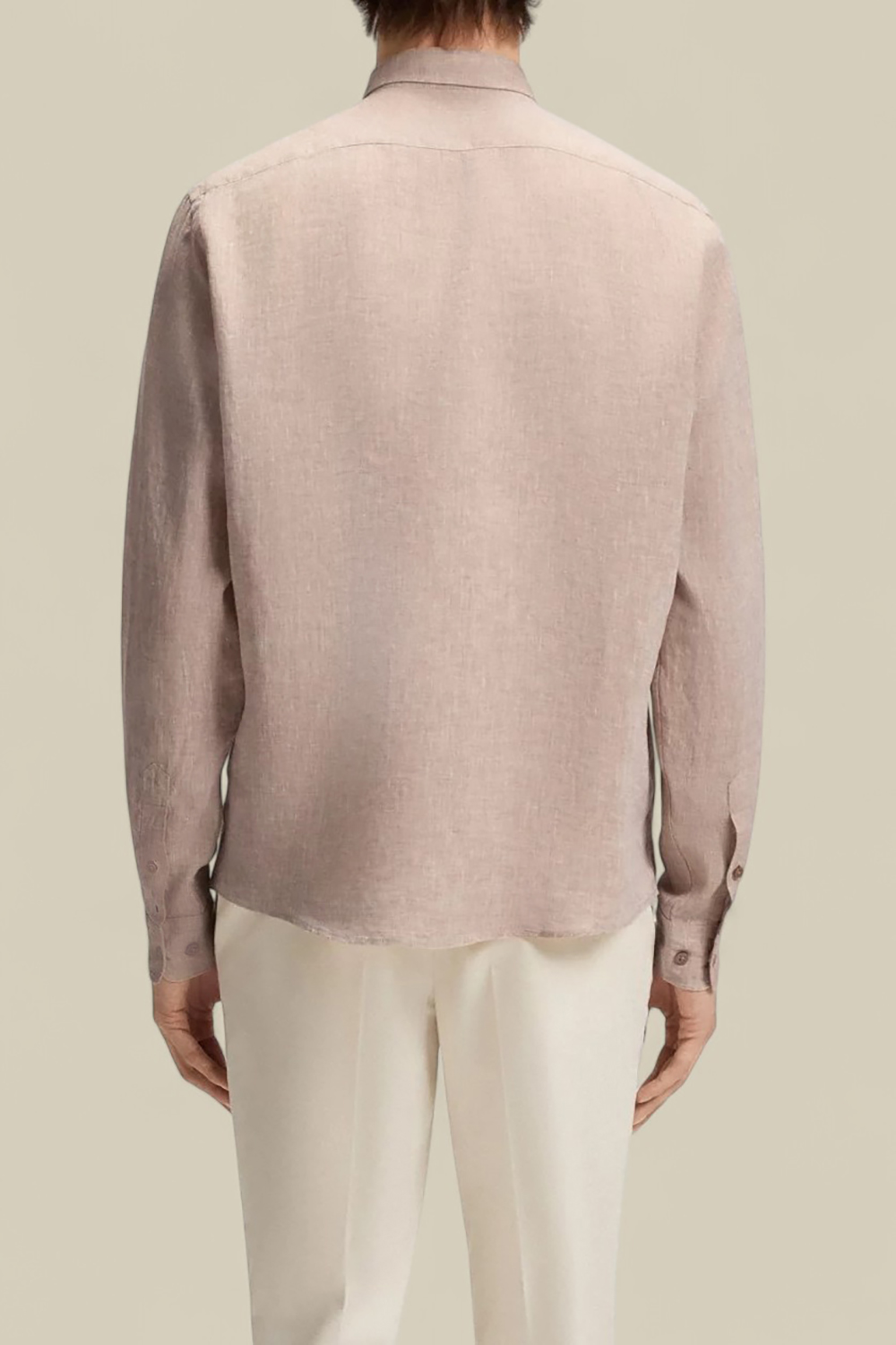 תמונת דוגמן אחורית של חולצת כפתורים