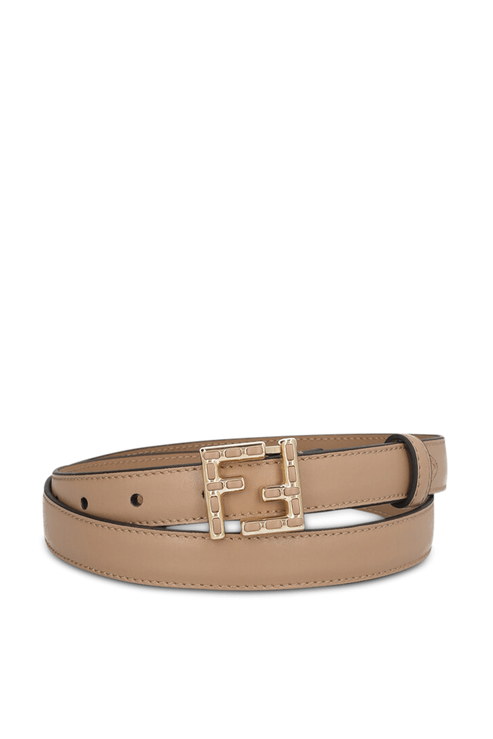 תמונה קידמית של חגורת עור