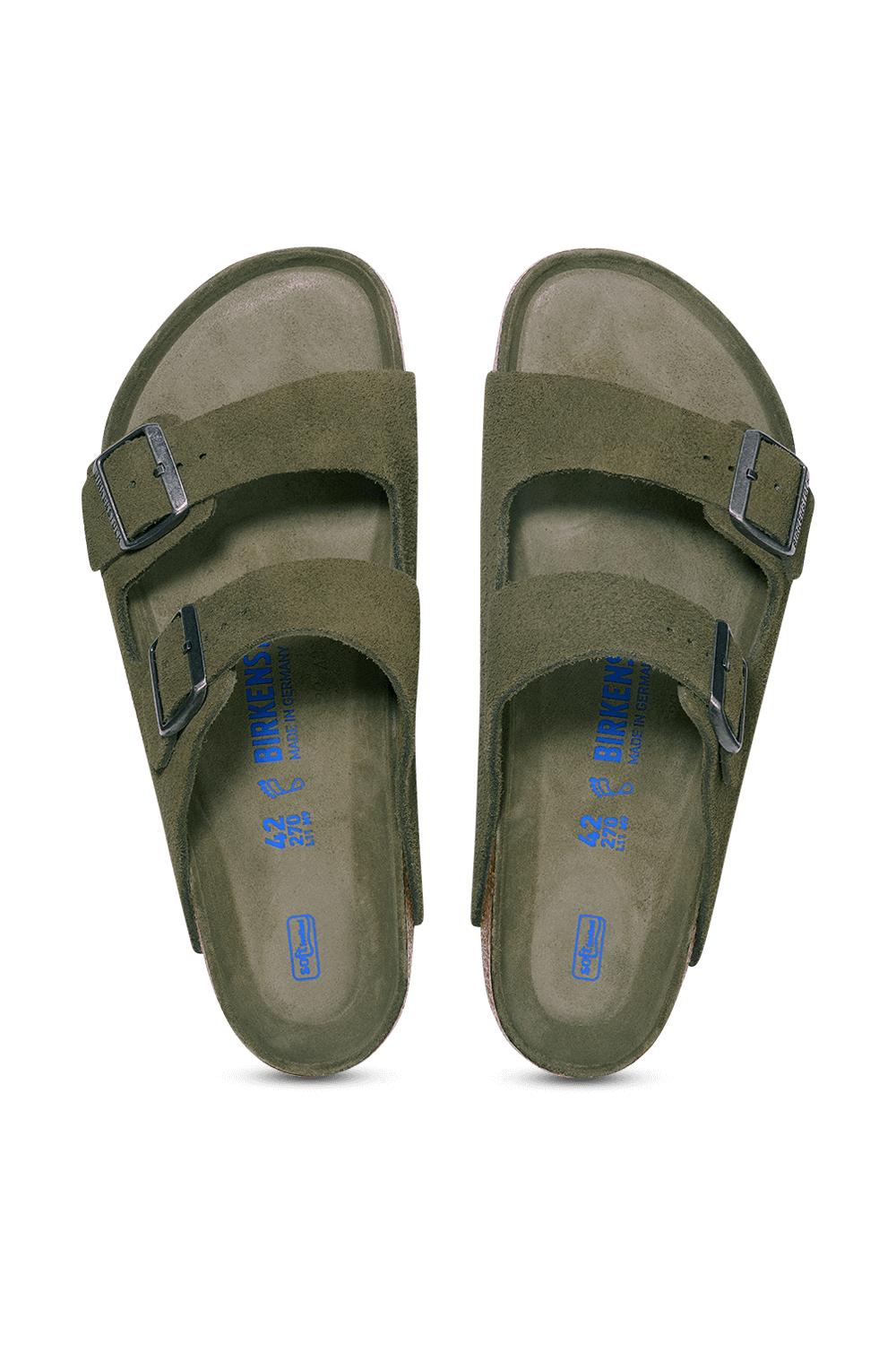 תמונת תקריב של סנדלי אריזונה זמש