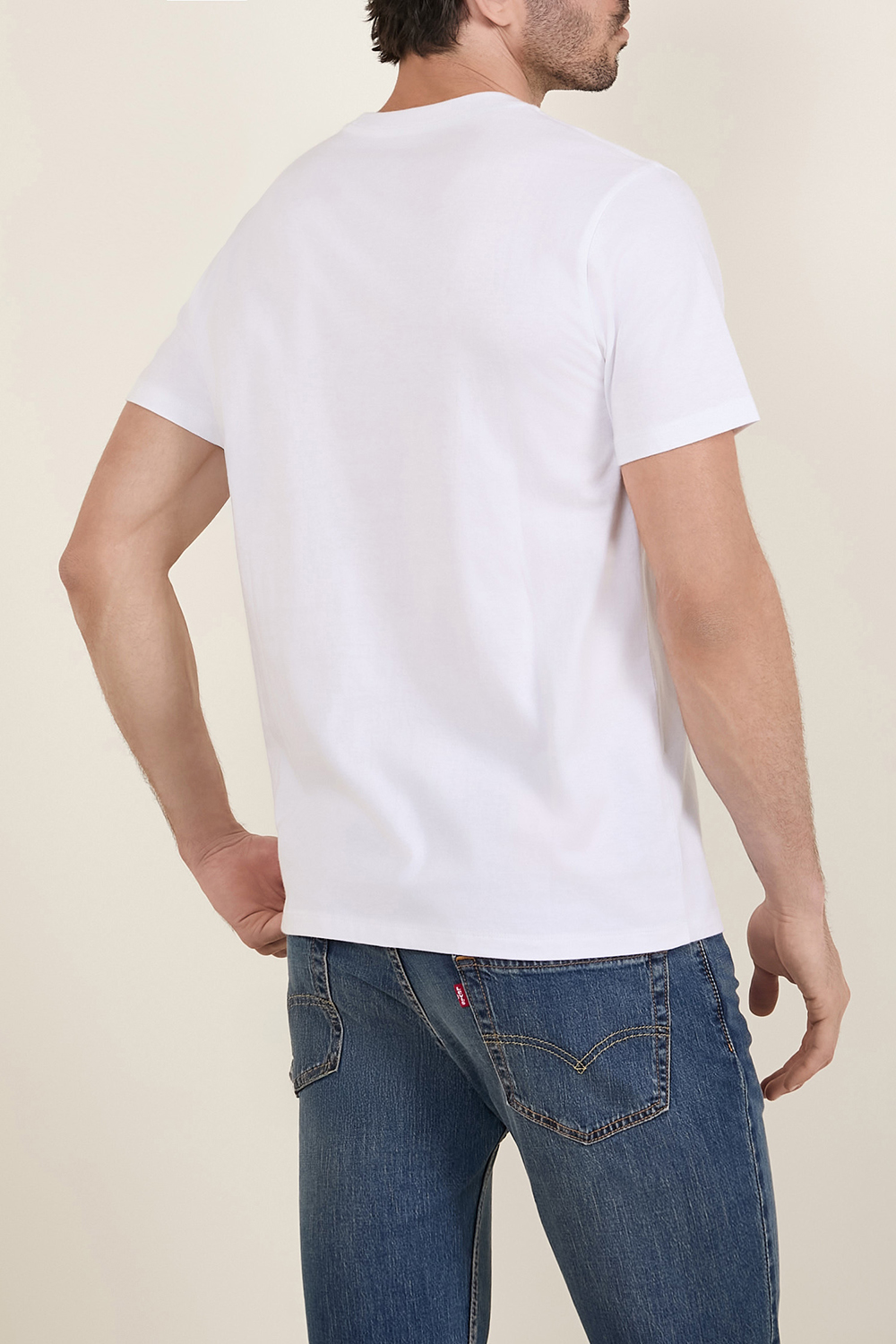 תמונת דוגמן אחורית של חולצת טי