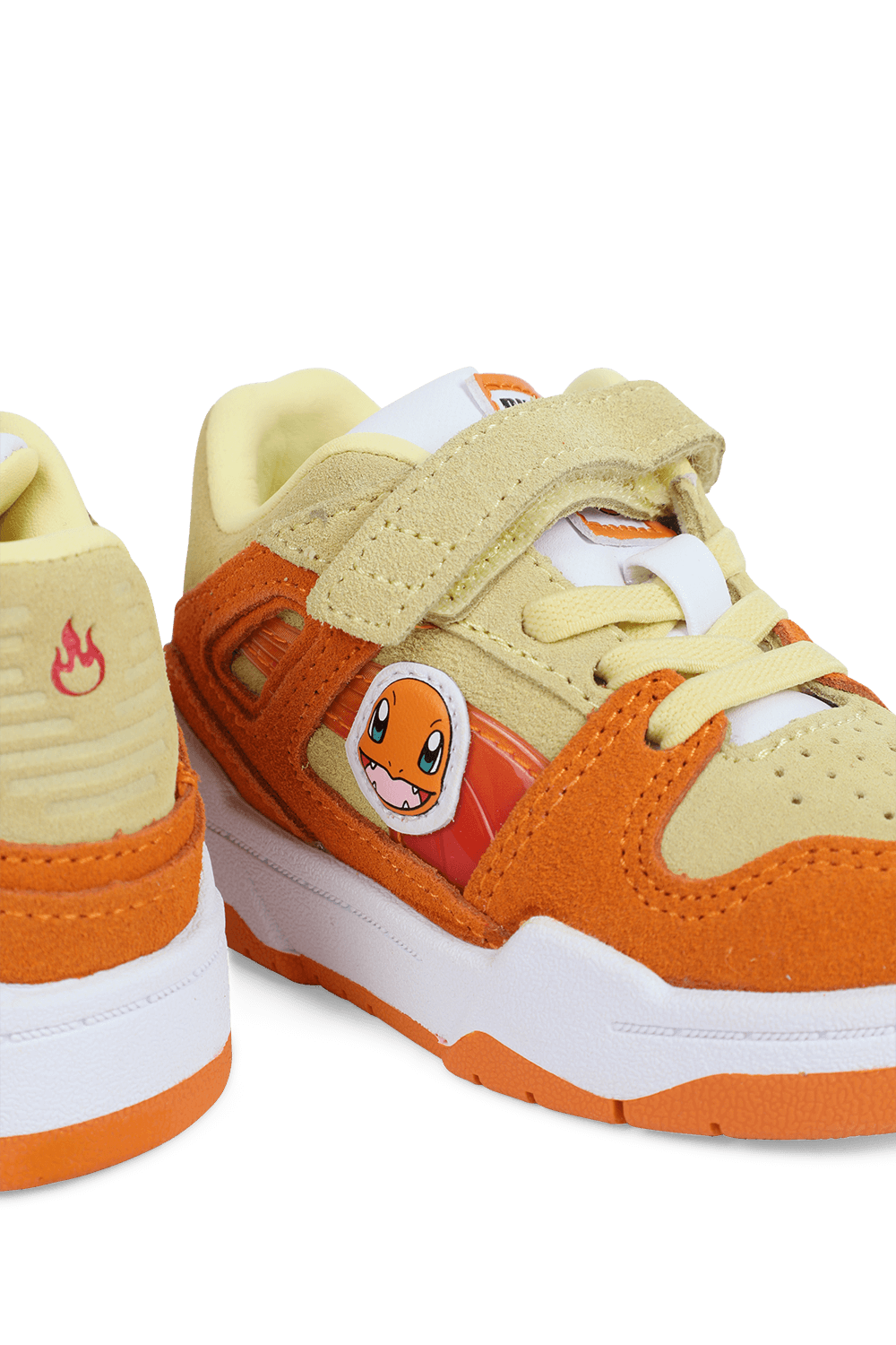 תמונת תקריב של פומה X פוקימון נעלי סניקרס צ'רמנדר - מידות 21-27