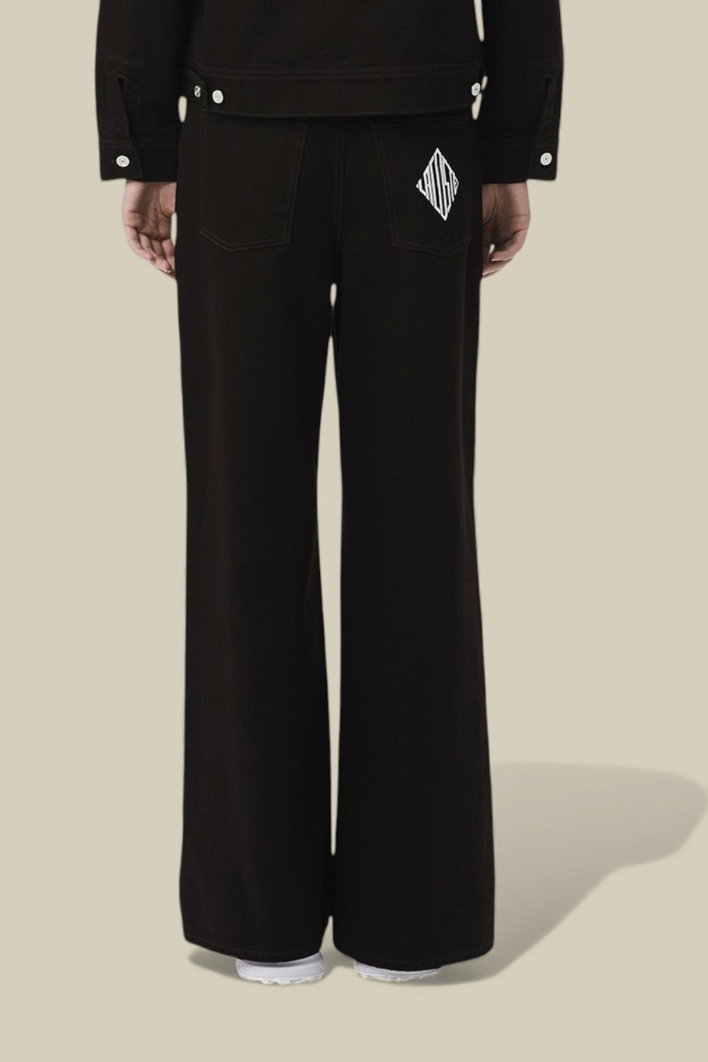 תמונת דוגמן אחורית של PRE LINE מכנסי ג'ינס בגזרה רחבה