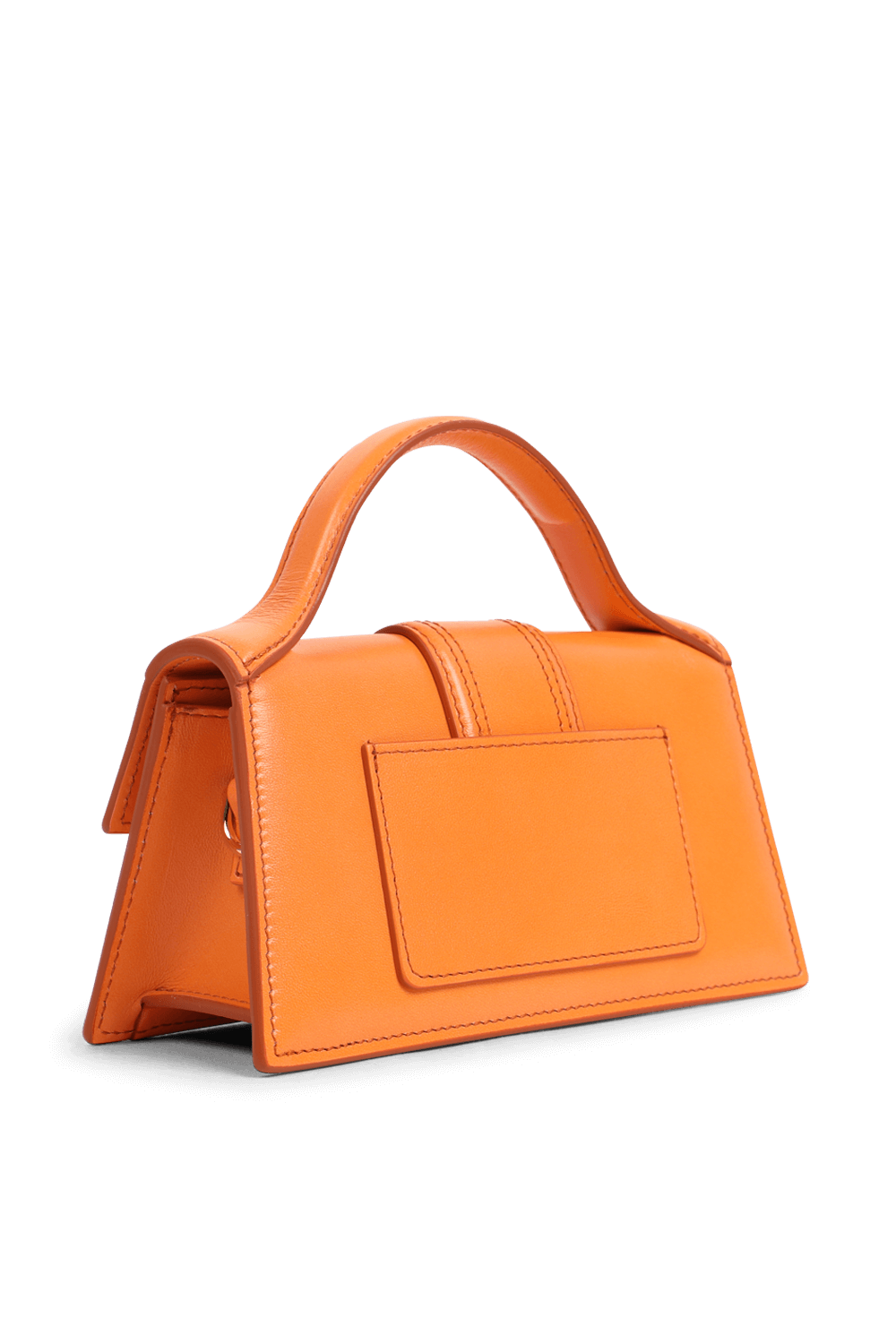 תמונה אחורית של תיק כתף לה במבינו מעור בגוון כתום