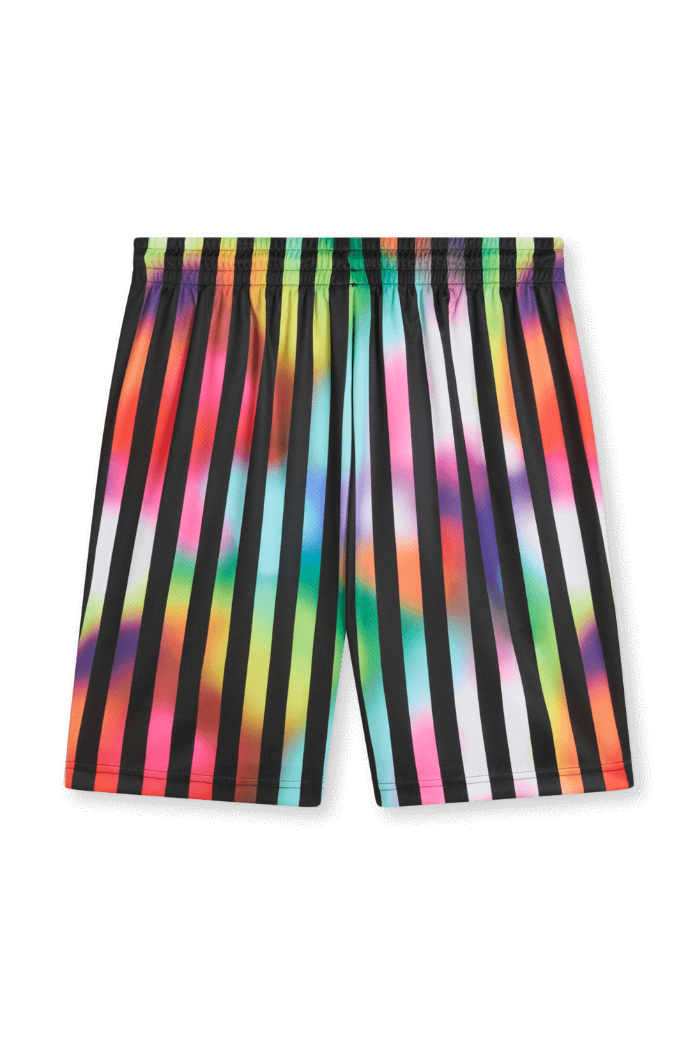 תמונה אחורית של מכנסיים קצרים בהשראת חודש הגאווה