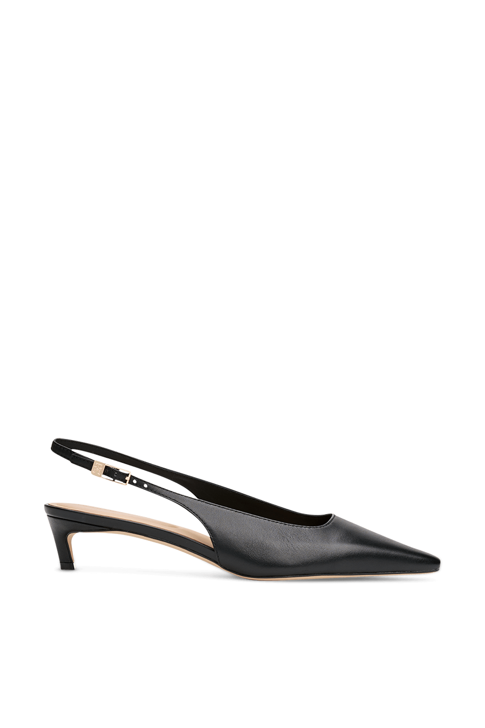 תמונה קידמית של נעלי עקב סלינג בק