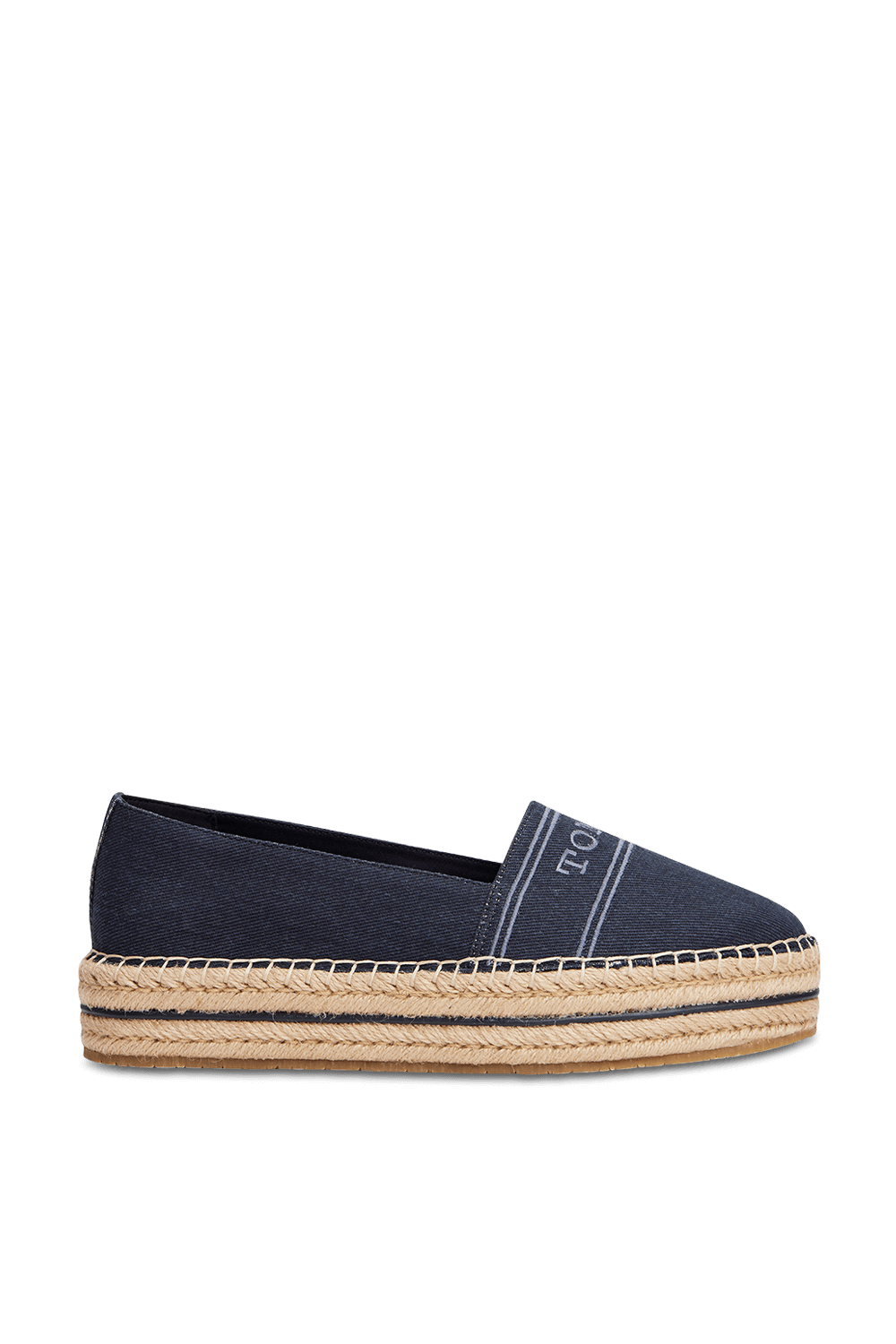 תמונה קידמית של נעלי אספדריל פלטפורמה ג'ינס