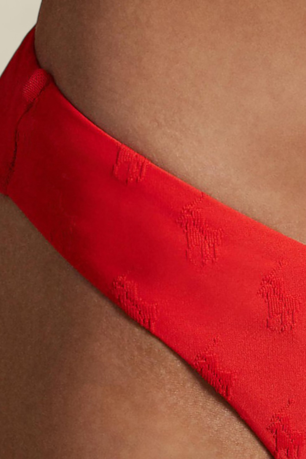 תמונת תקריב דוגמן של תחתון בגד ים