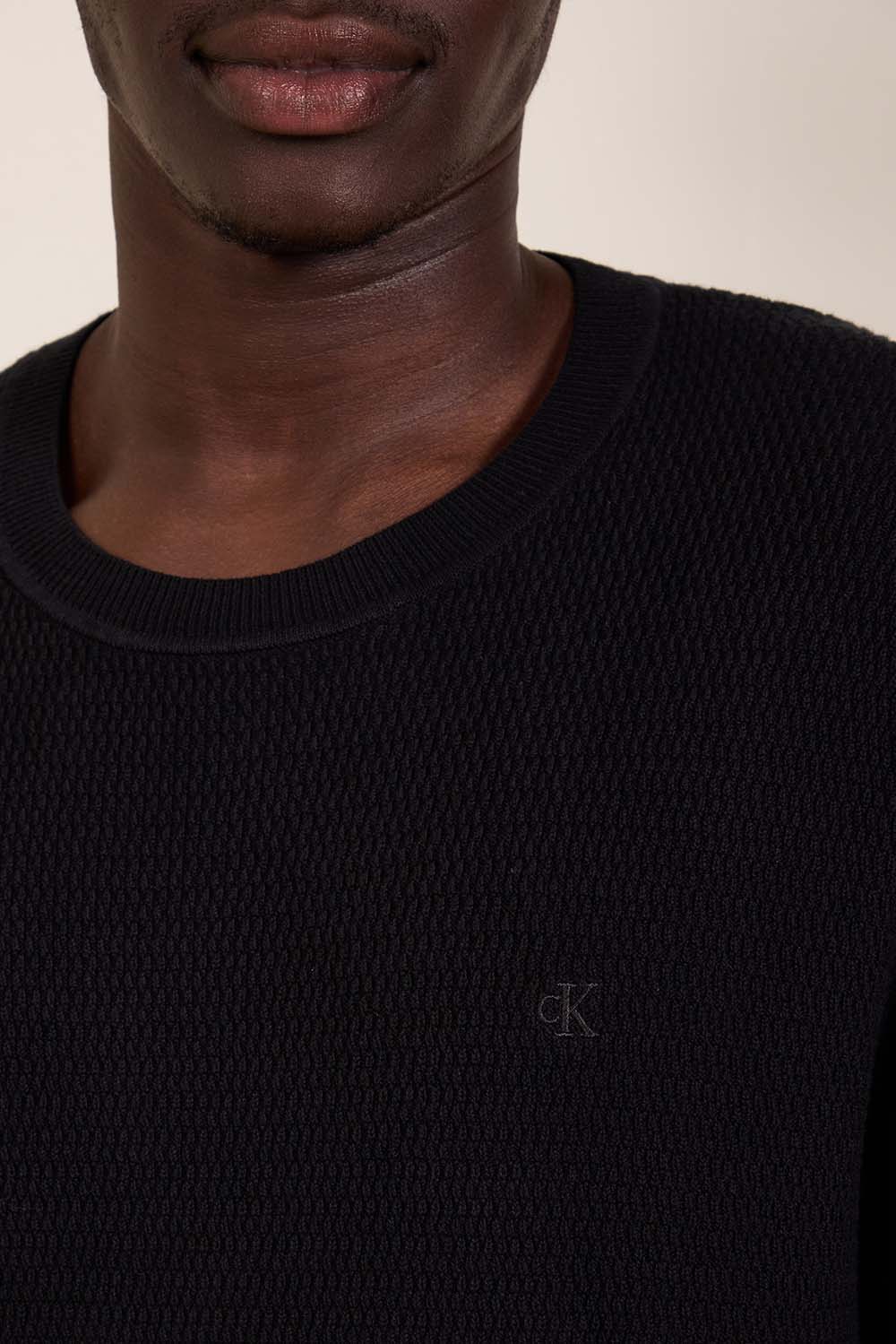 תמונת תקריב דוגמן של סריג כותנה