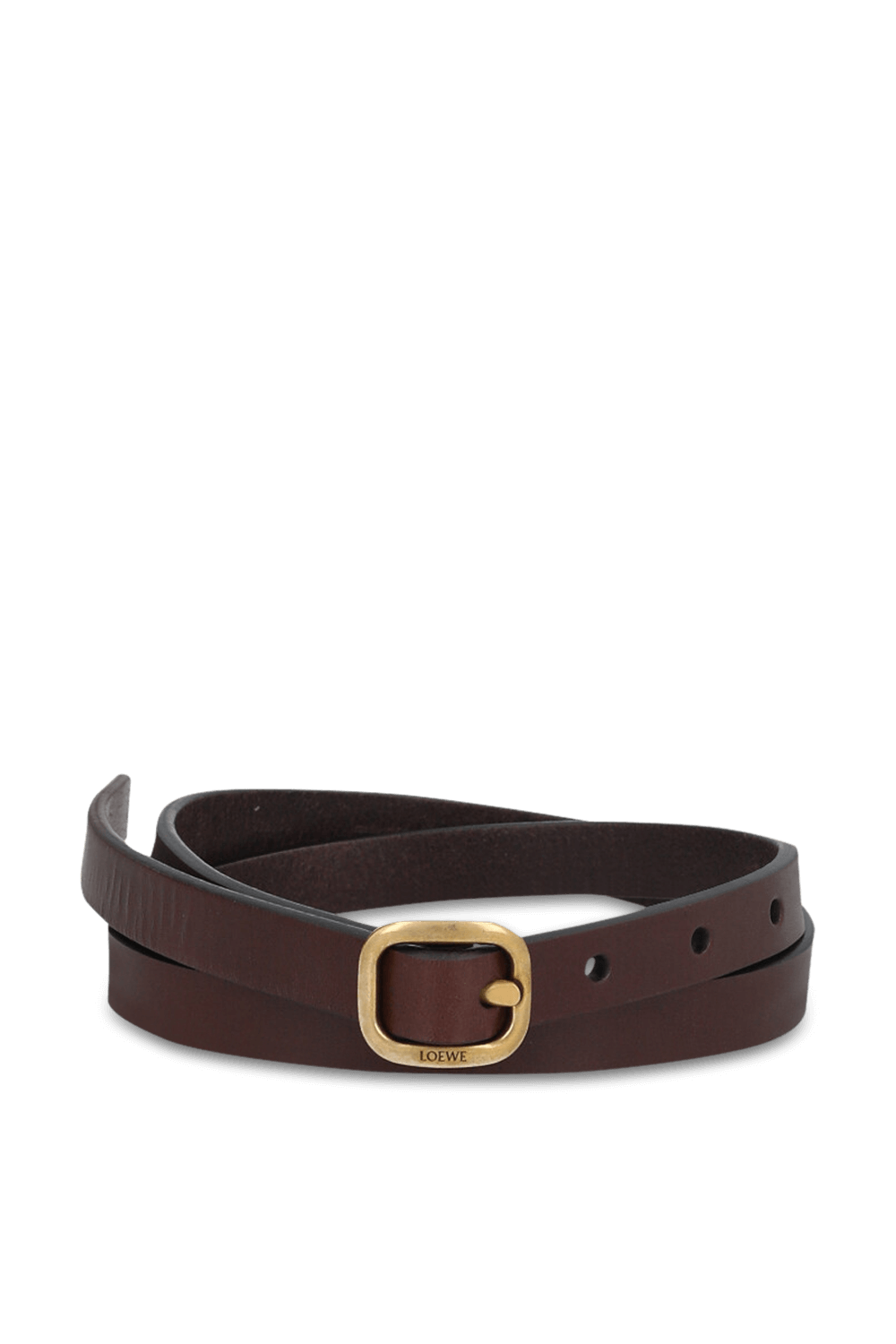 תמונה קידמית של חגורת עור