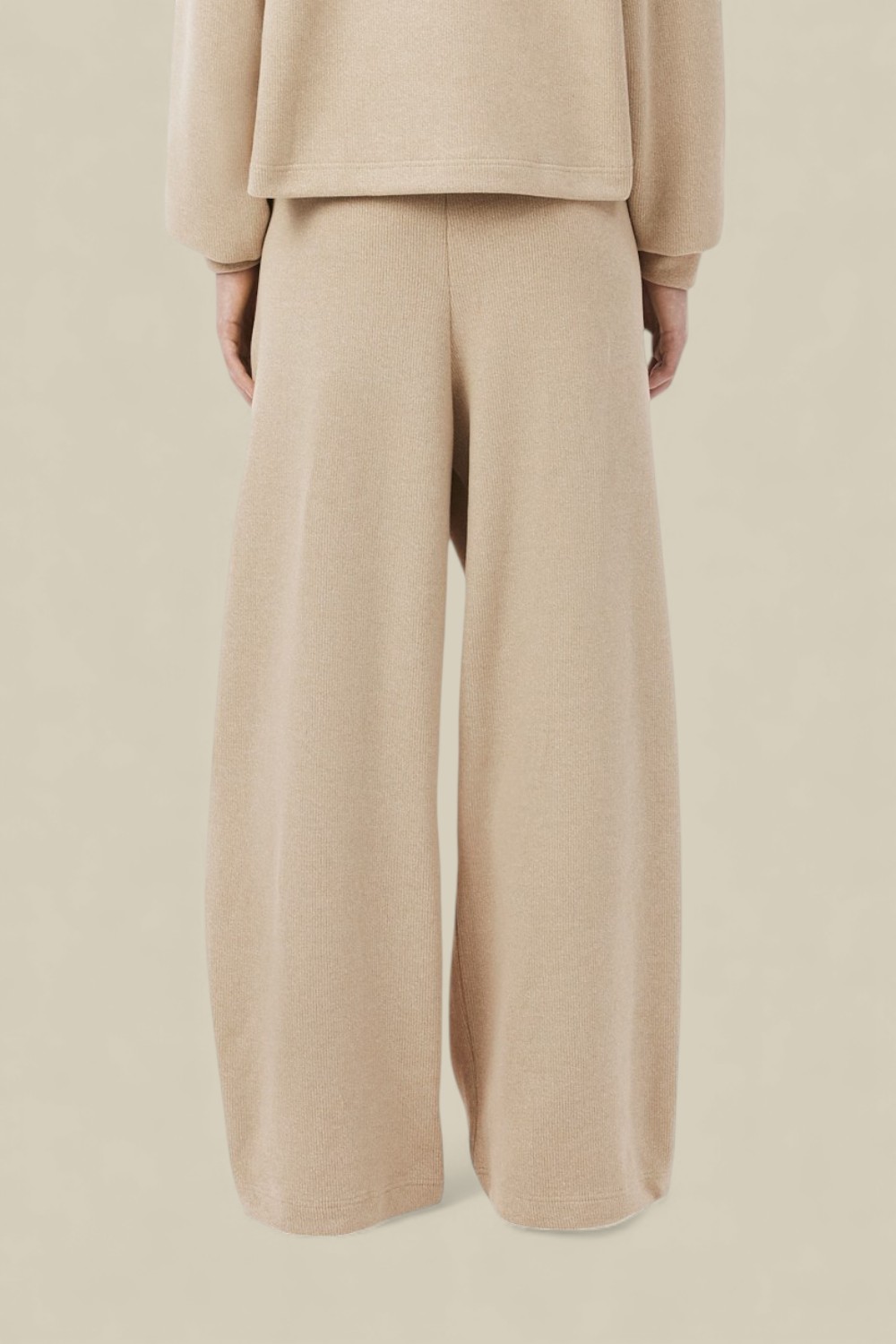 תמונת דוגמן אחורית של מכנסי ג'וגר רחבים