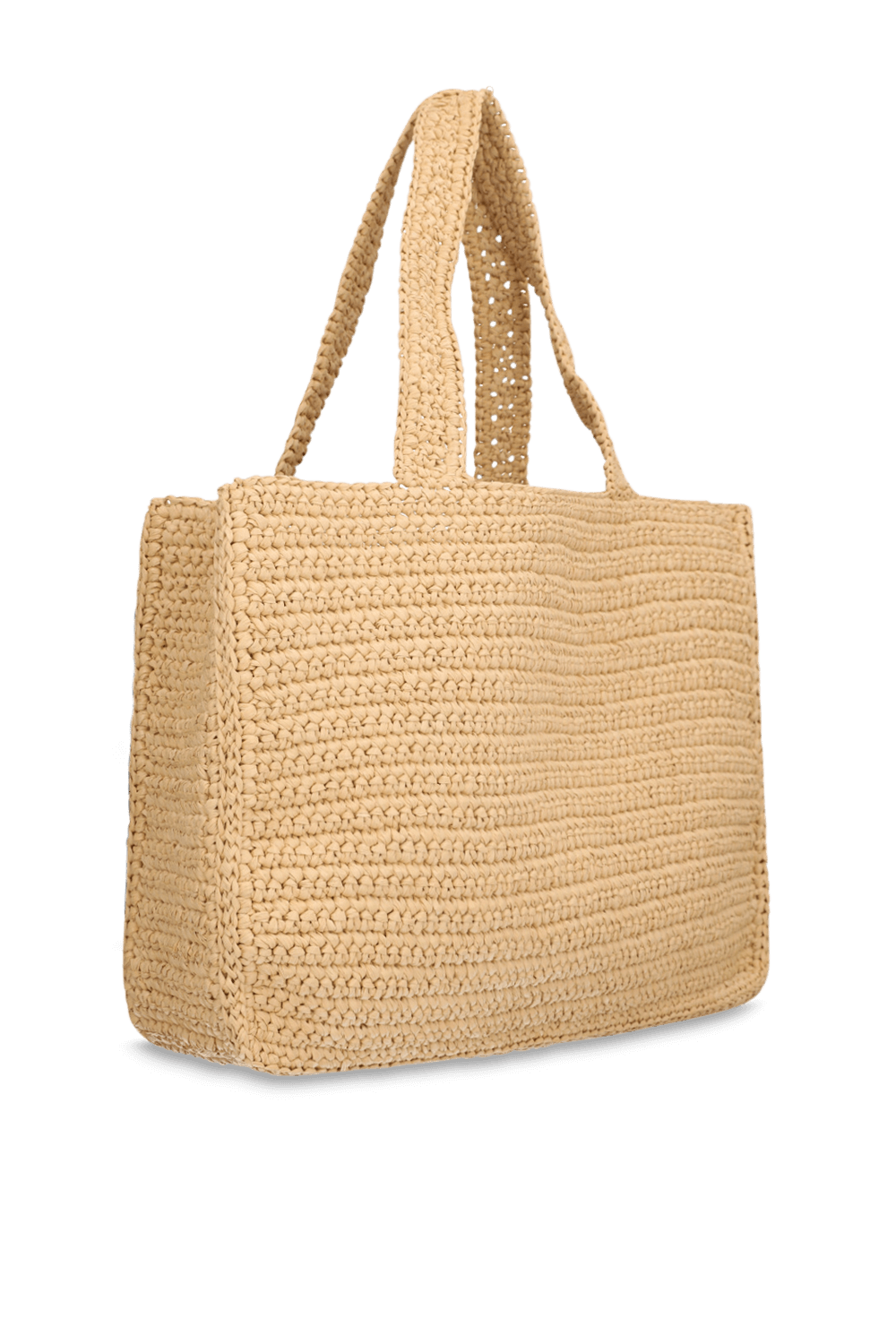 תמונה אחורית של תיק קש