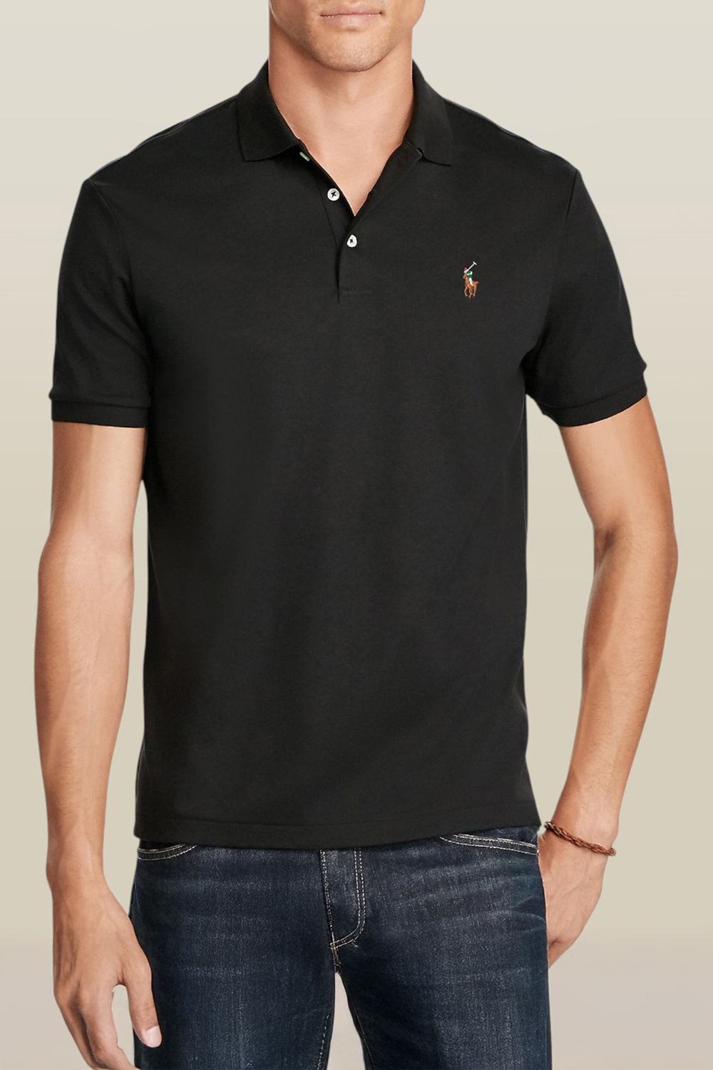 תמונת דוגמן קידמית של חולצת פולו