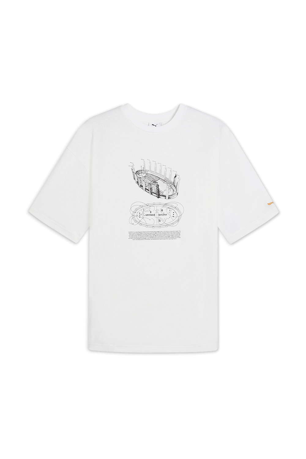 תמונה קידמית של פומה X הארי פוטר חולצת טי אוברסייז