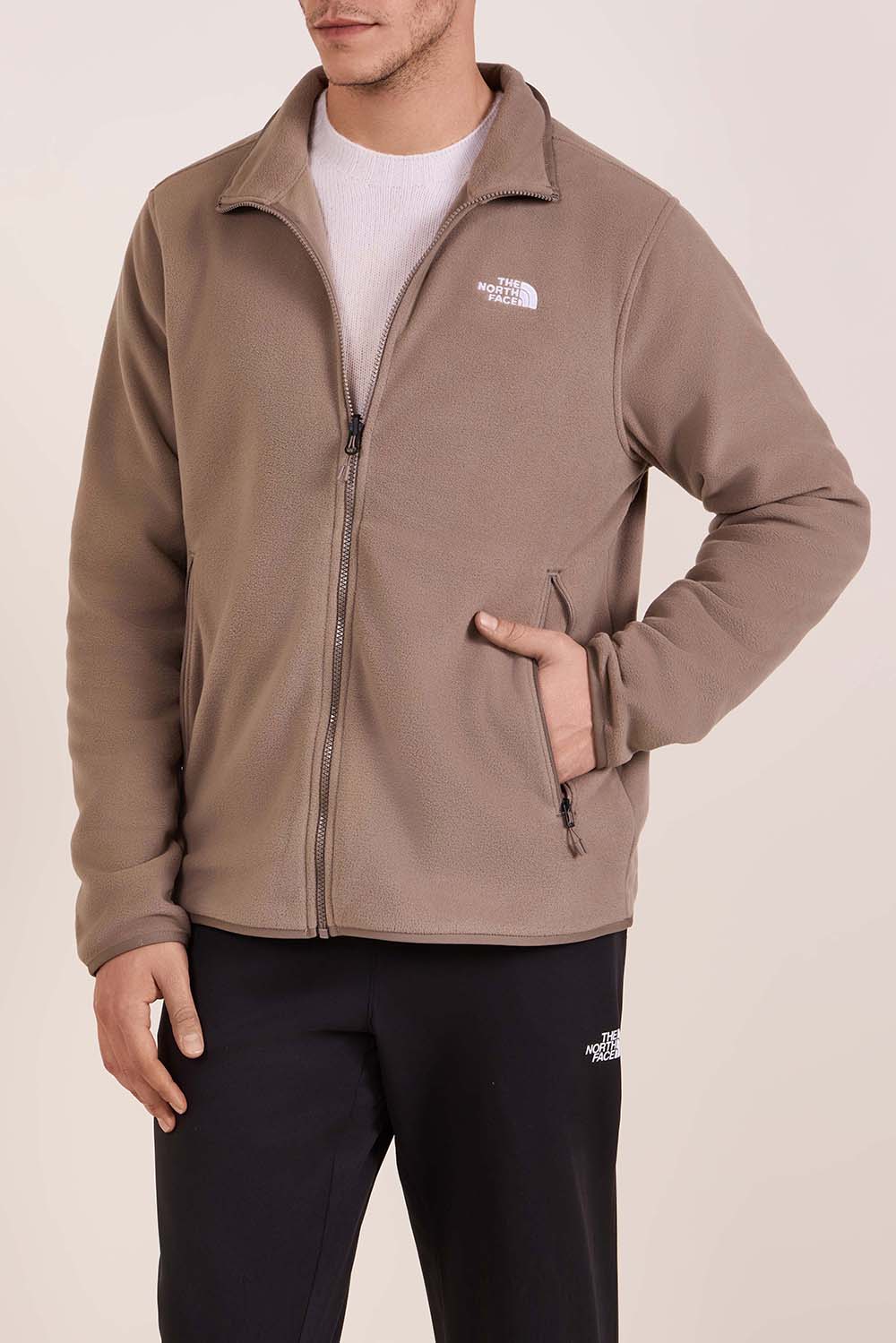 תמונת דוגמן קידמית של ז'קט פליז בגזרה רגילה