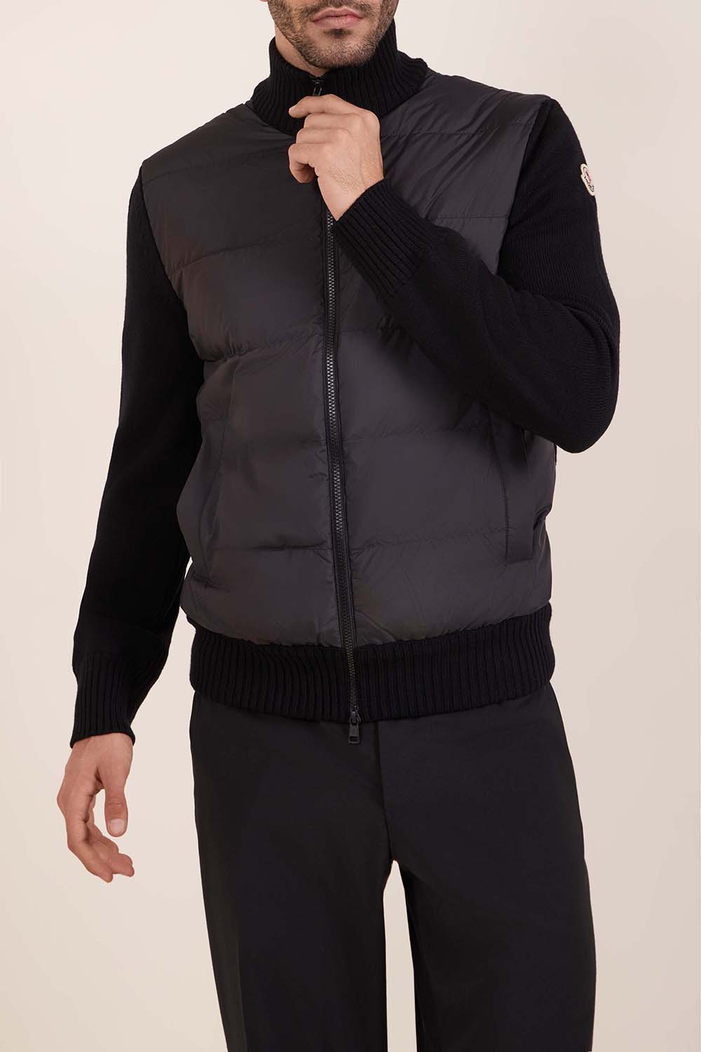 תמונת דוגמן קידמית של קרדיגן ריב מרופד