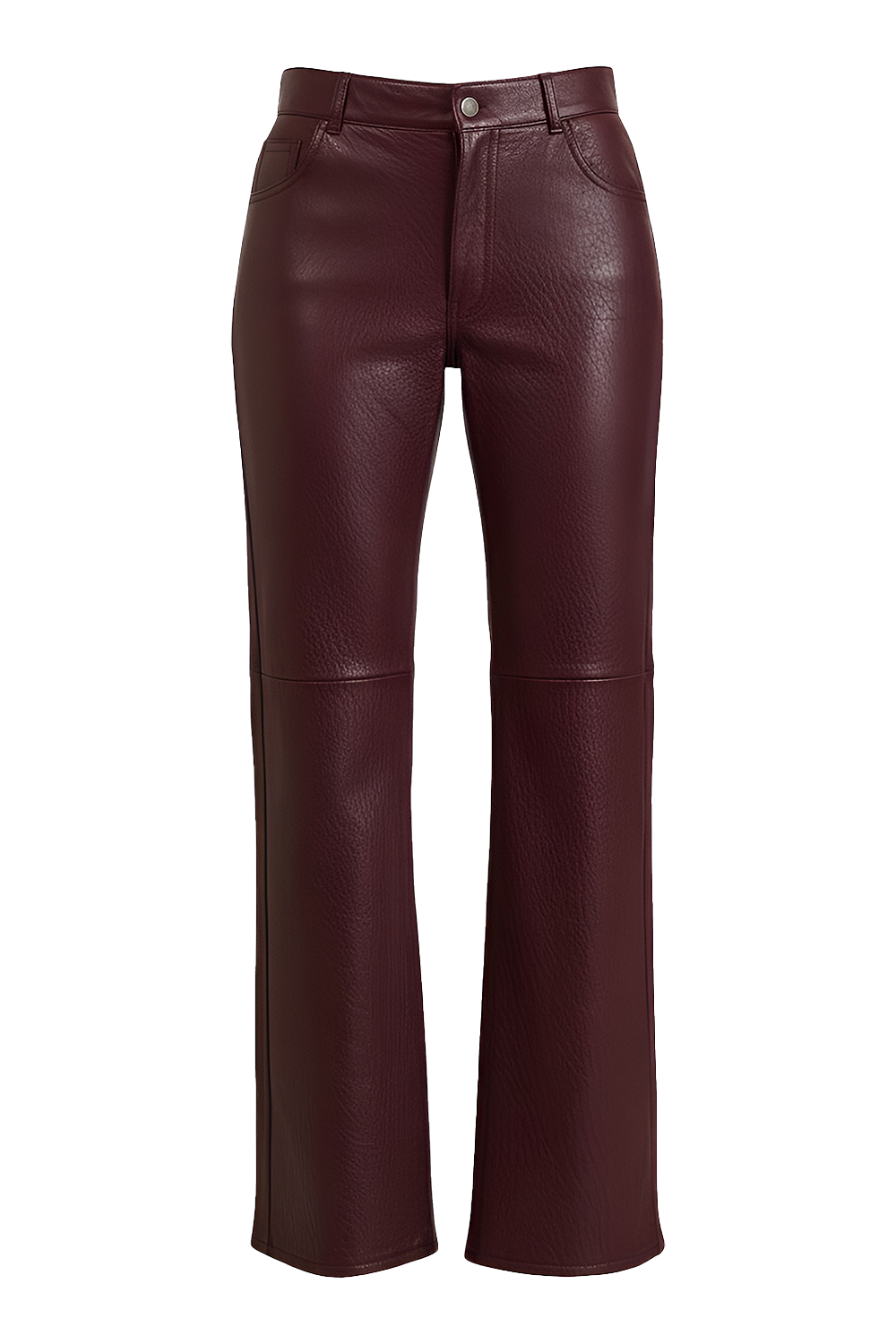 תמונה קידמית של מכנסי עור מתרחבים