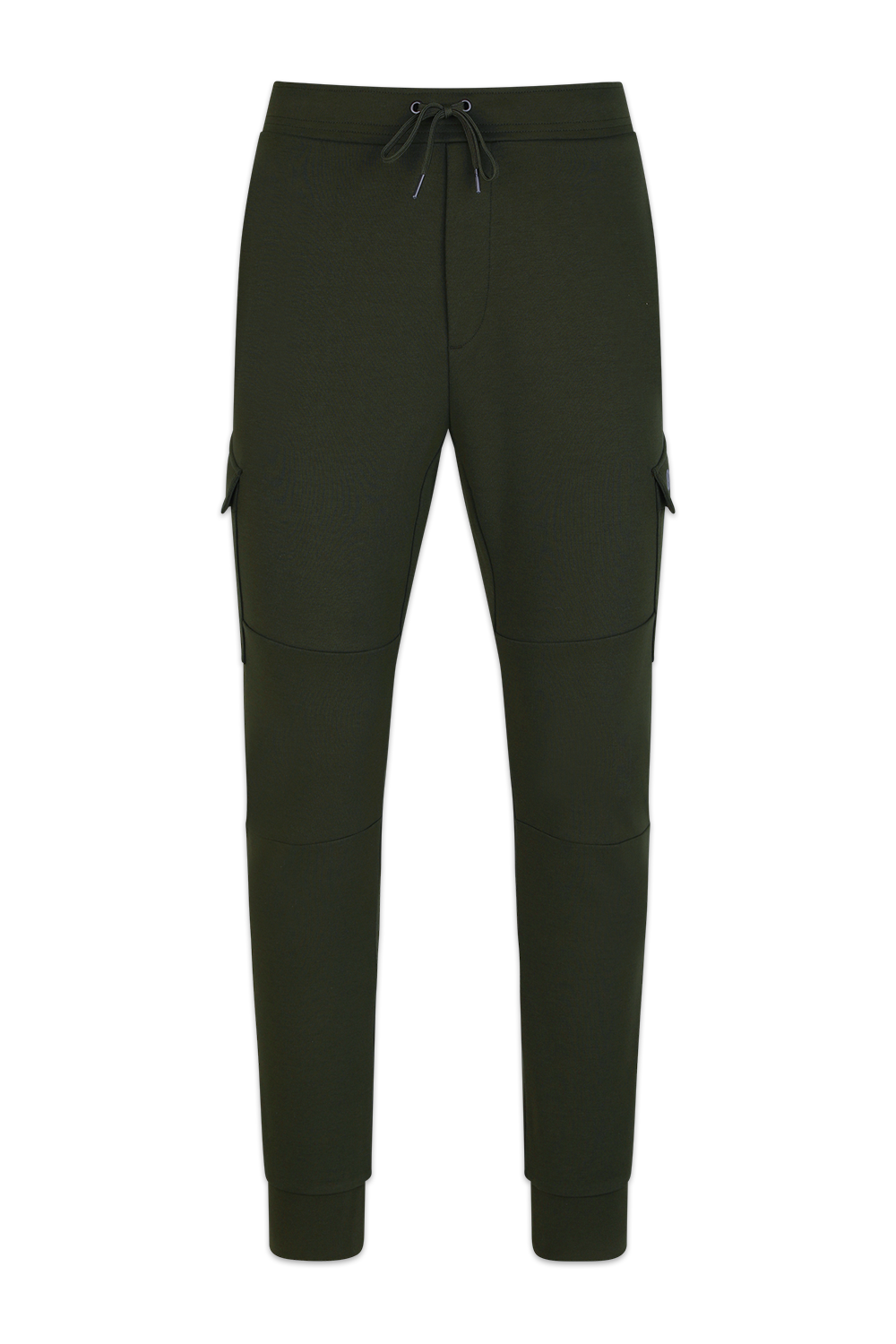 תמונה קידמית של מכנסי טרנינג קרגו עם שרוכים