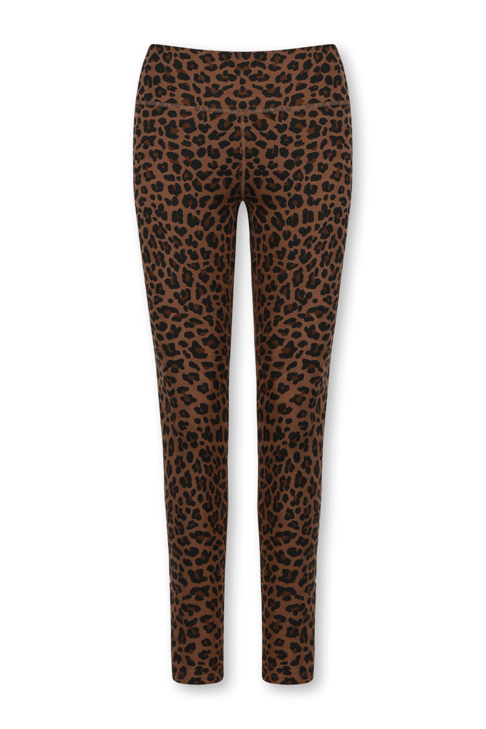 תמונה קידמית של מכנסי טייץ דריי-פיט עם הדפס מנומר מנצנץ