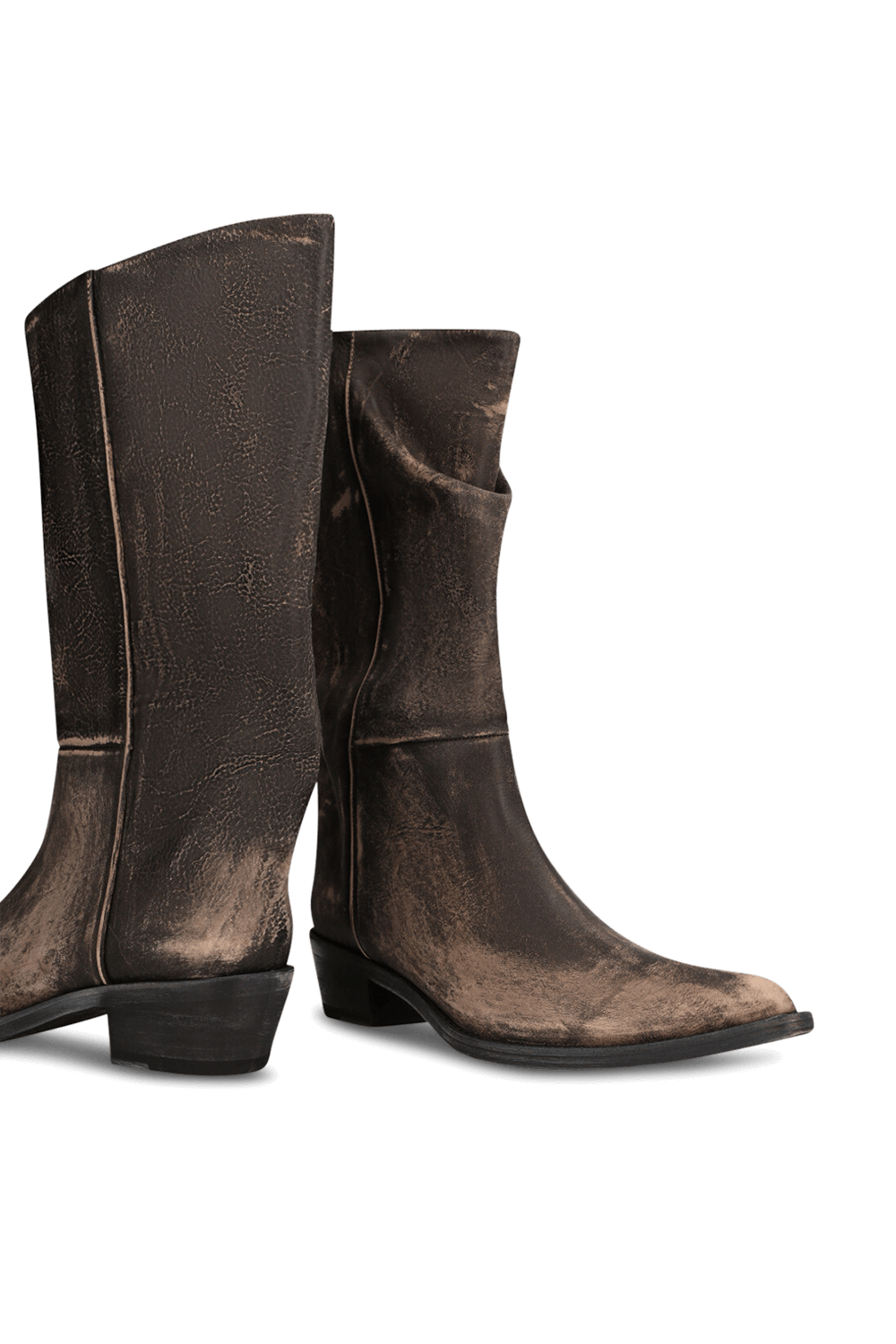 תמונת תקריב של מגפי בוקרים