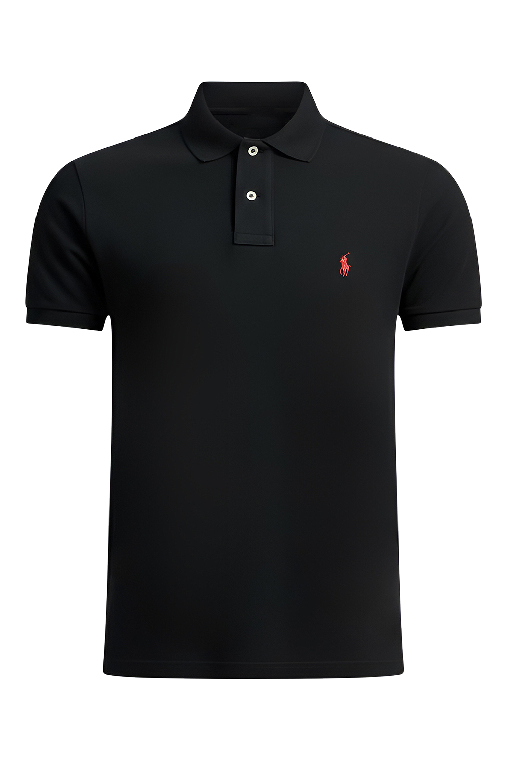 תמונה קידמית של חולצת פולו קצרה סלים