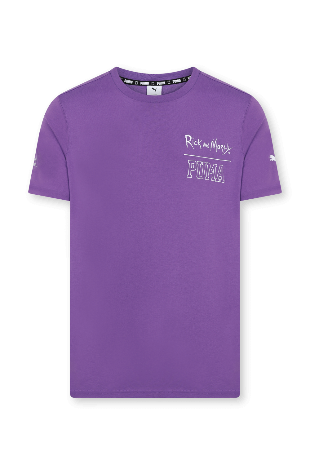 תמונה קידמית של פומה X ריק אנד מורטי חולצת טי