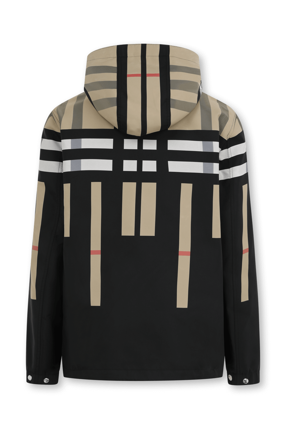 תמונה אחורית של ז'קט סטנפורד קולורבלוק עם הדפס משבצות