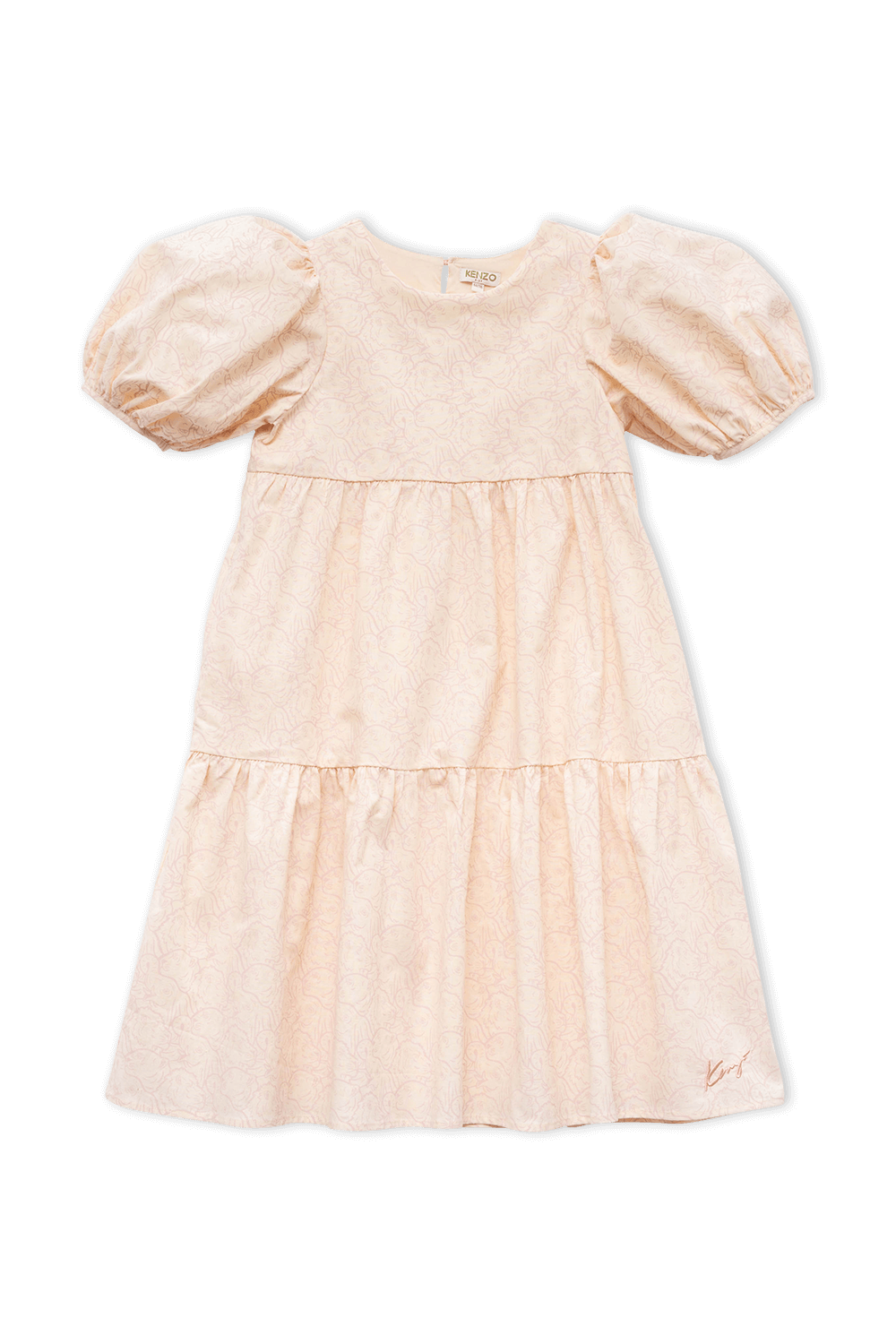 תמונה קידמית של גילאי 2-6 שמלת שכבות בהדפס חיות אול אובר