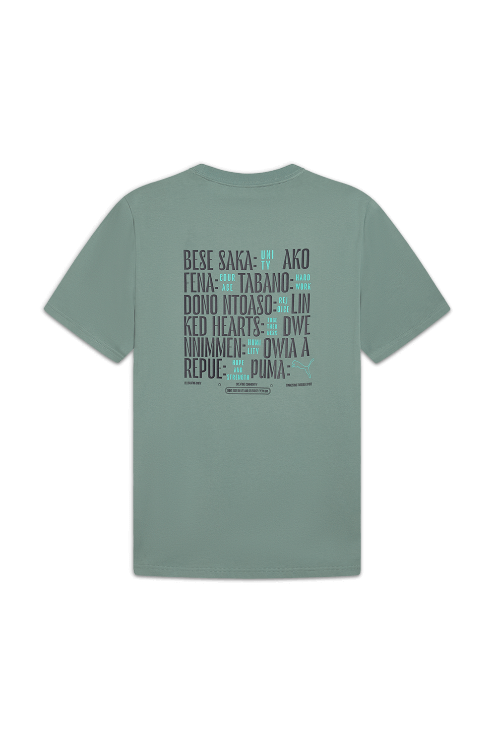 תמונה אחורית של חולצת טי אחווה ושלום