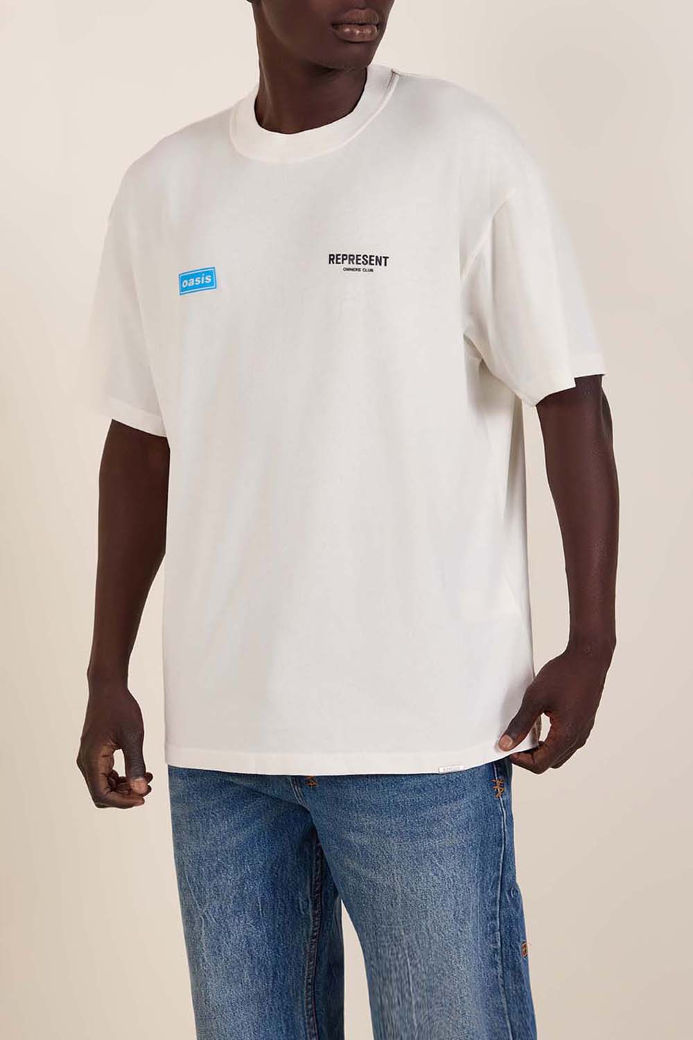 תמונת דוגמן קידמית של חולצת טי ריפרסנט x אואזיס