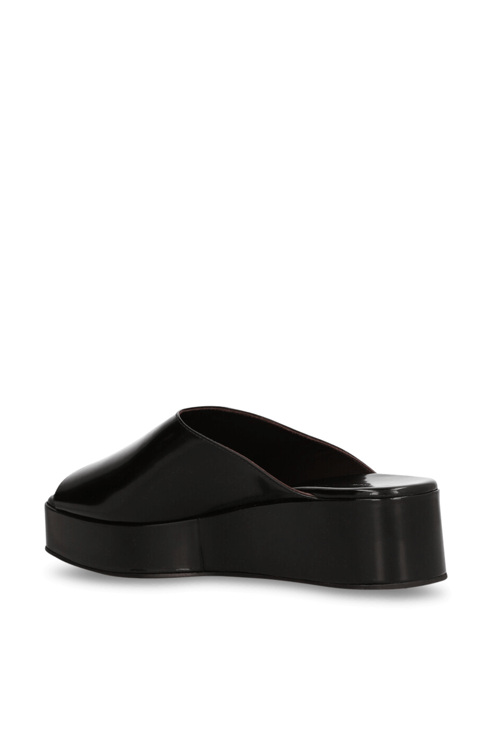 תמונה אחורית של כפכפי סליידס פלטפורמה