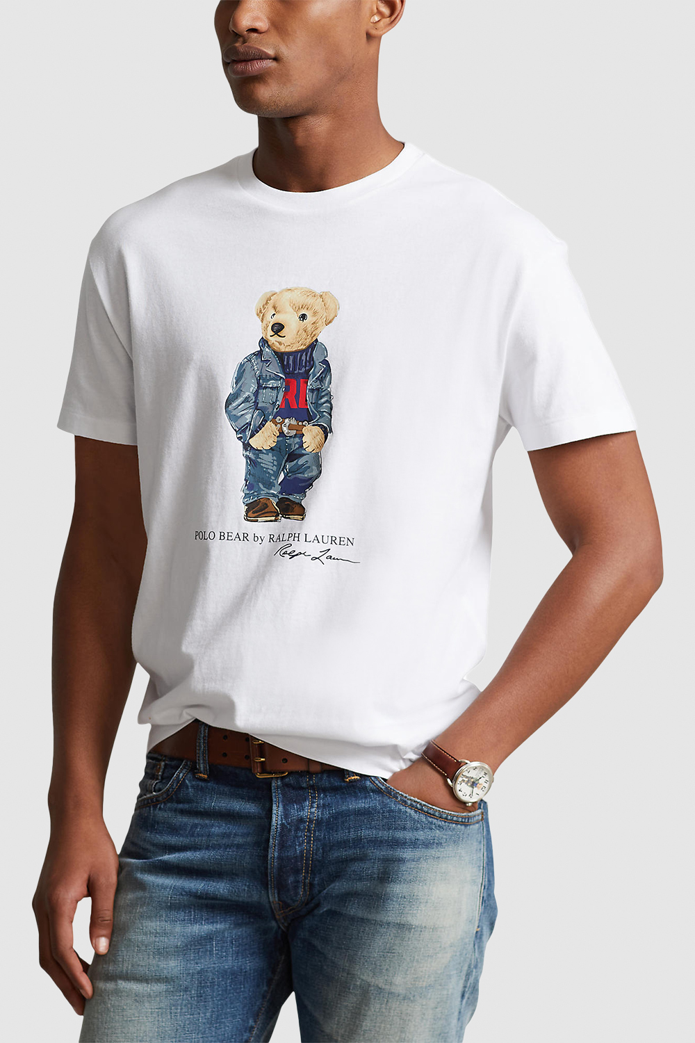 תמונת דוגמן קידמית של חולצת טי עם הדפס