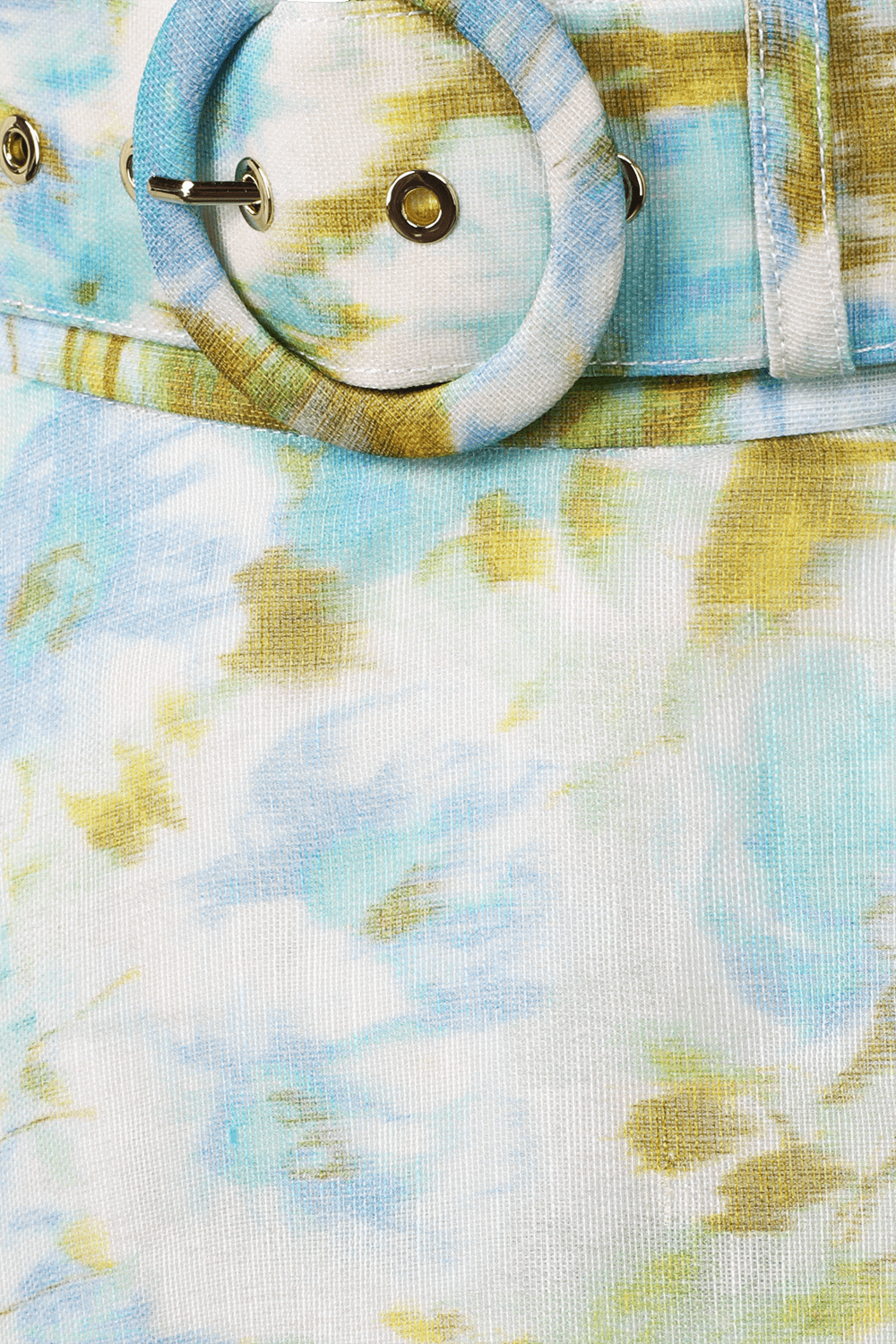 תמונה אחורית של חצאית מקסי ממשי ופשתן