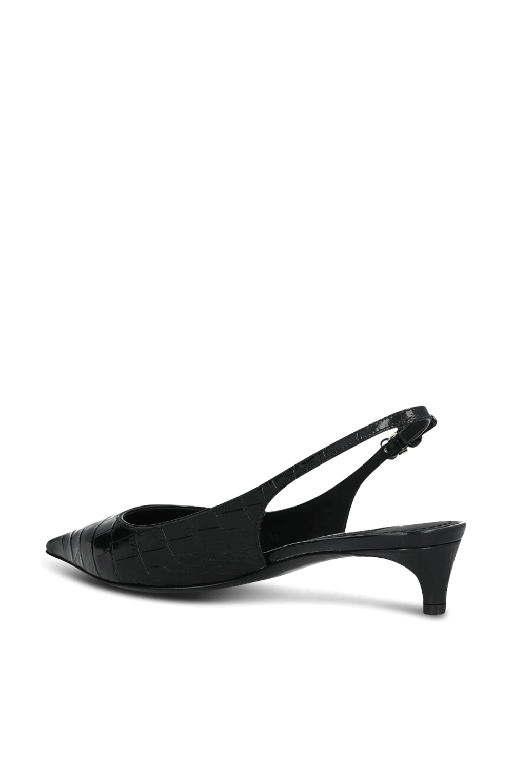 תמונה אחורית של נעלי עקב סלינג בק