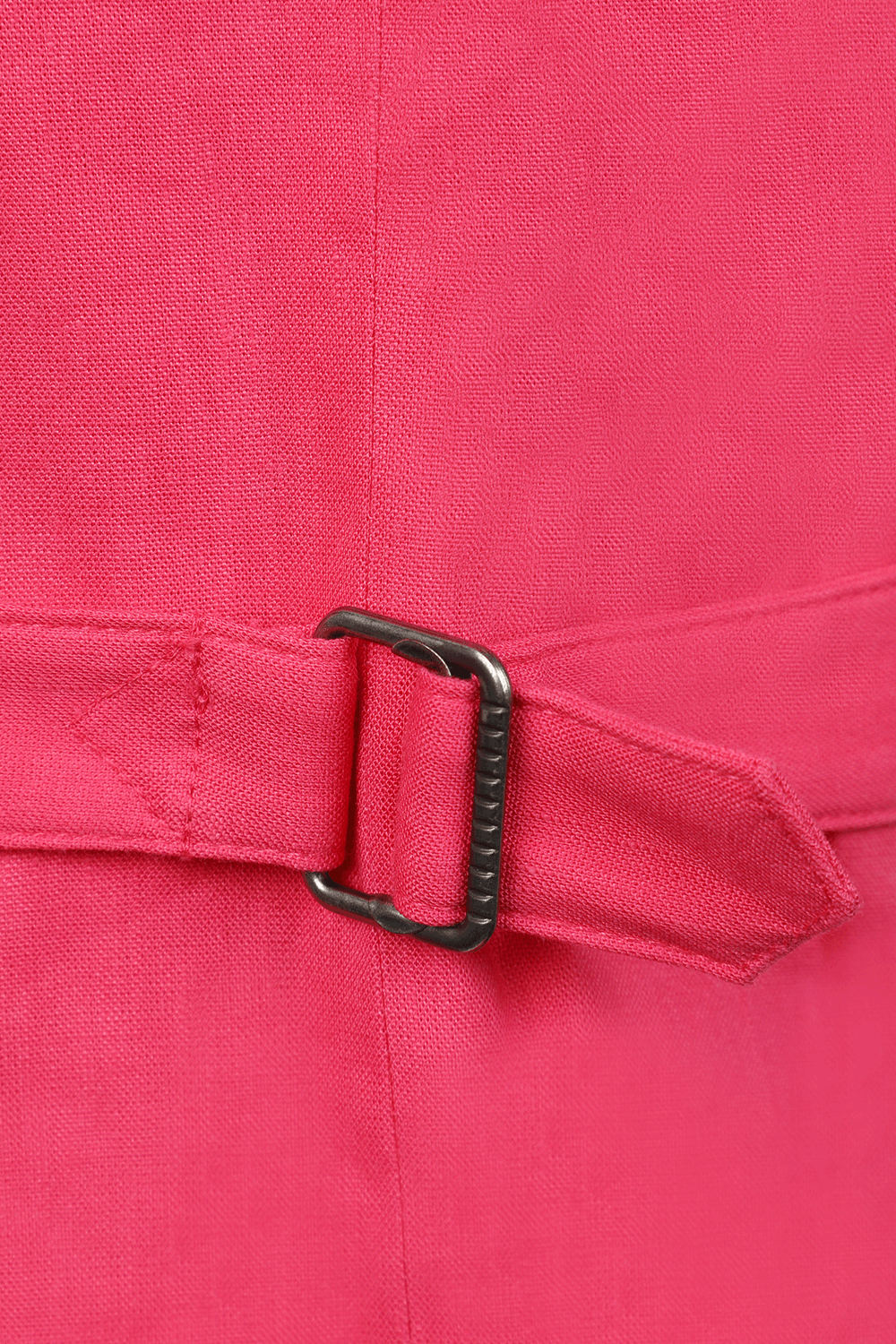 תמונה אחורית של וסט פשתן ורוד