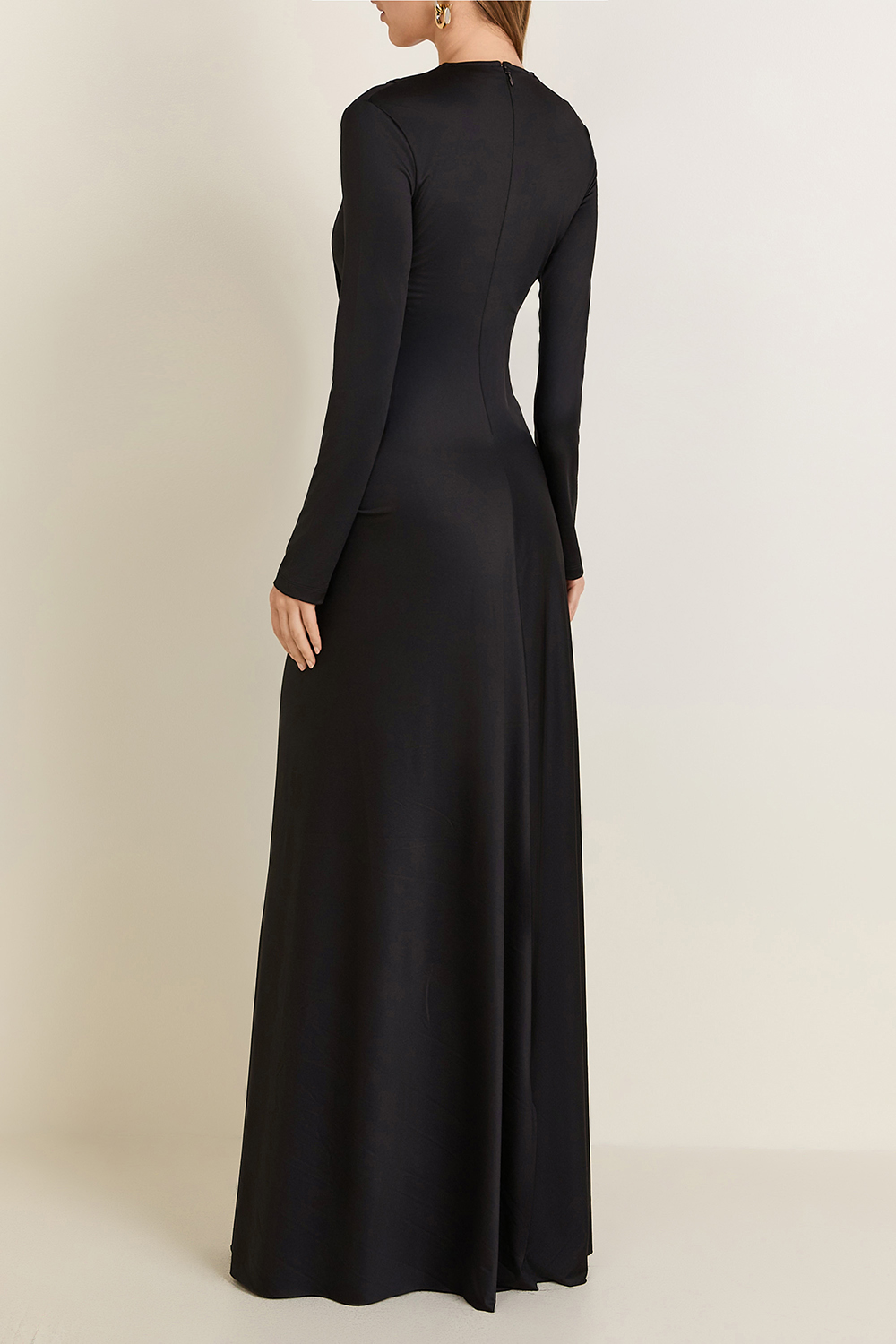 תמונת דוגמן אחורית של שמלת מקסי