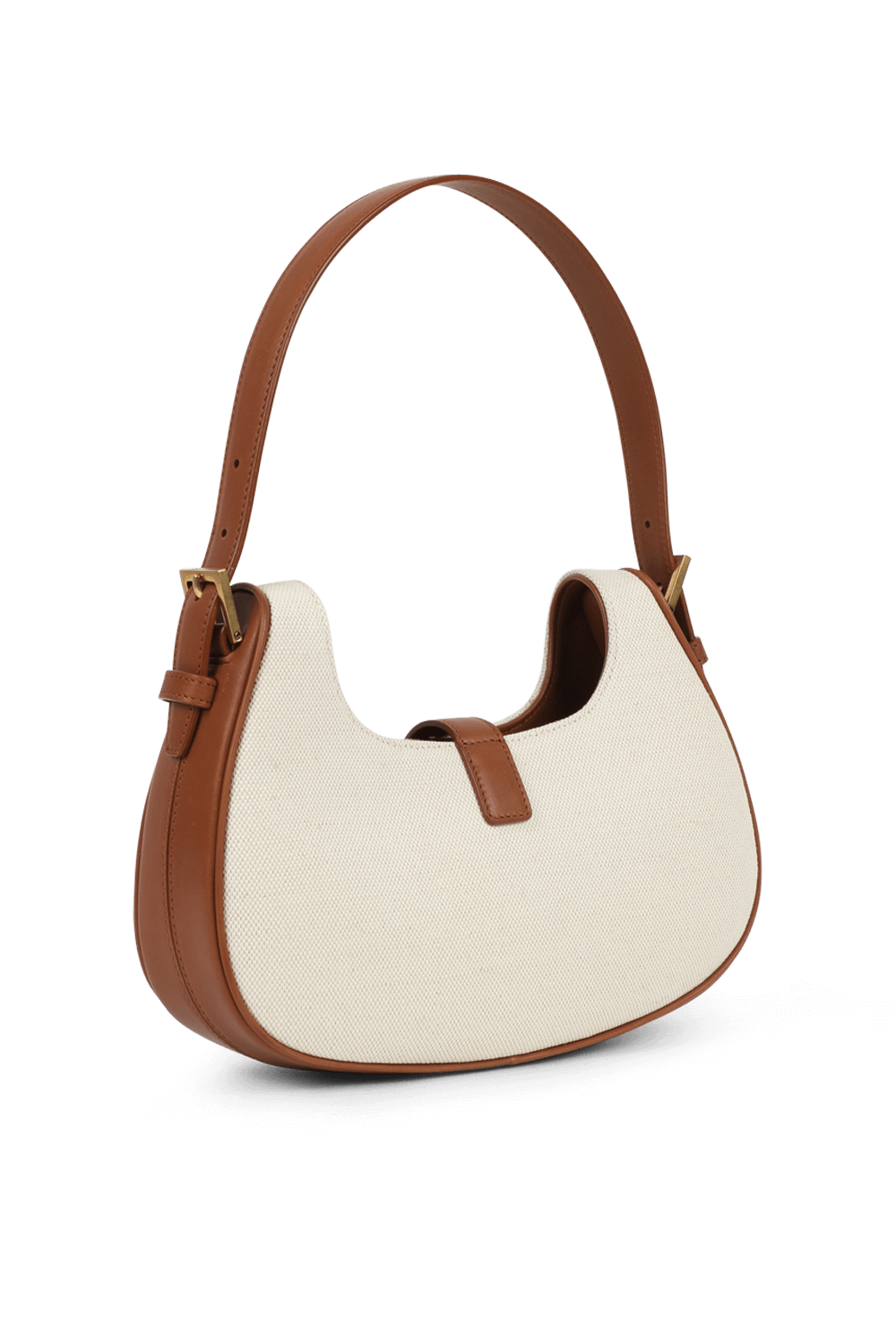 תמונה אחורית של תיק לו פורמר בגווני לבן וחום