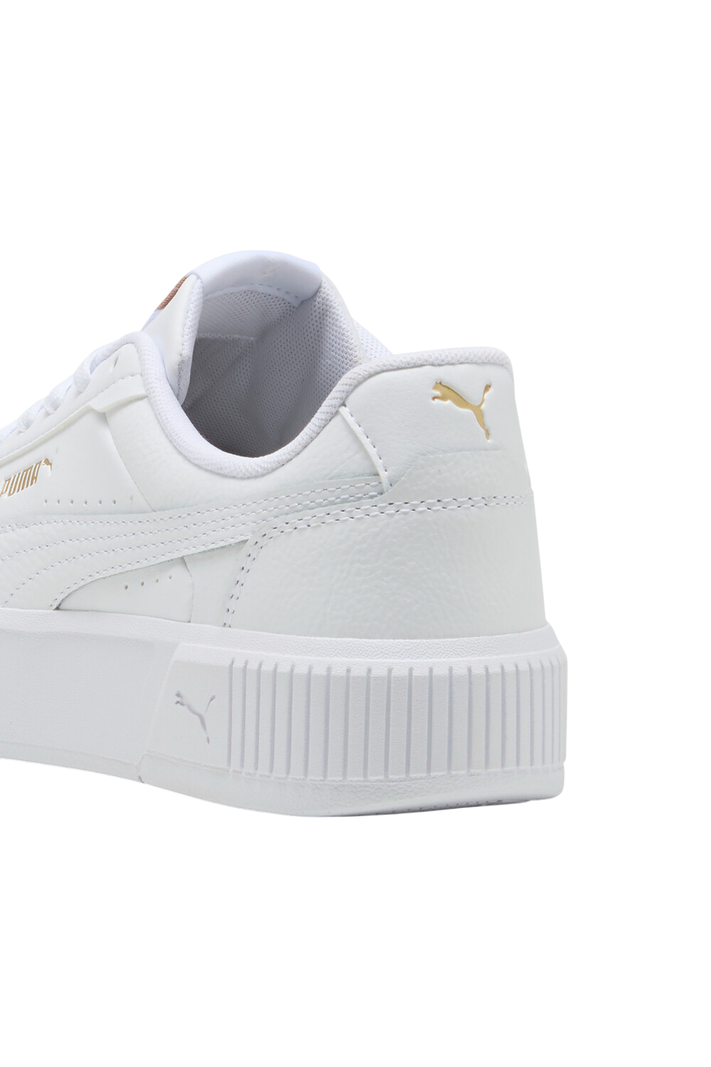 תמונת פנים של נעלי סניקרס עור