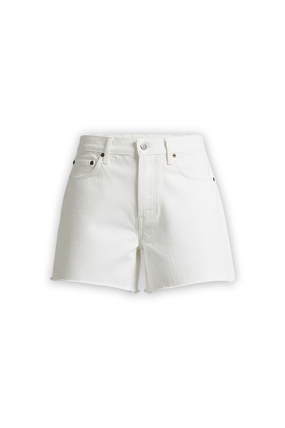 תמונה קידמית של מכנסי ג'ינס קצרים