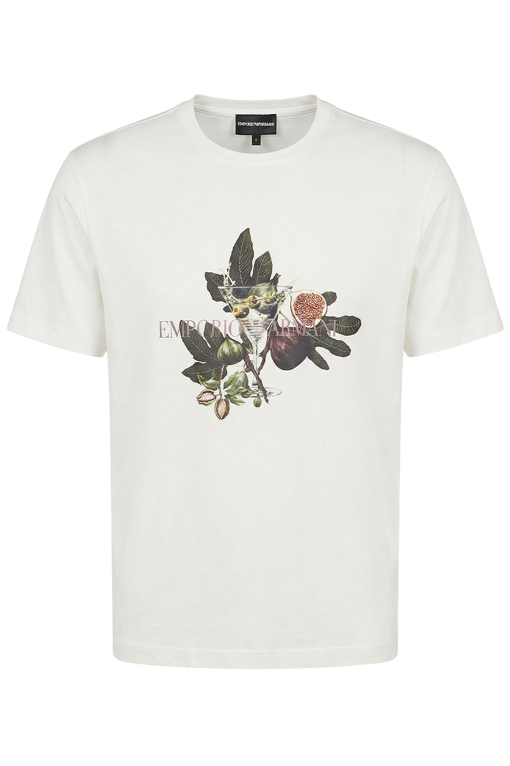 תמונה קידמית של חולצת טי עם הדפס