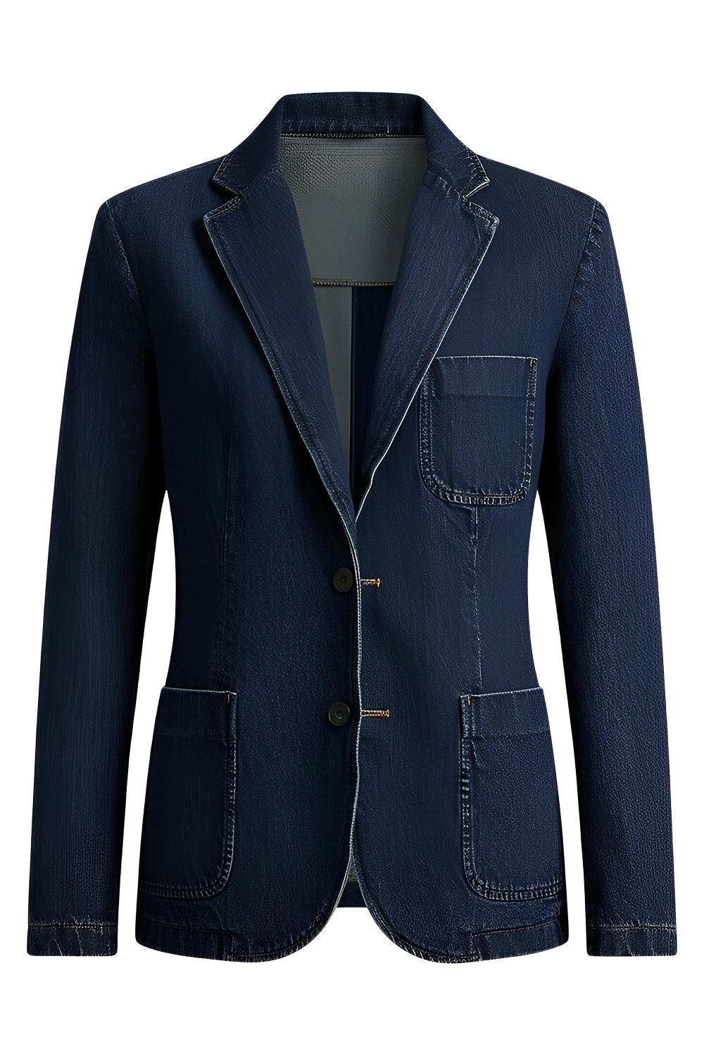 תמונה קידמית של ז'קט ג'ינס