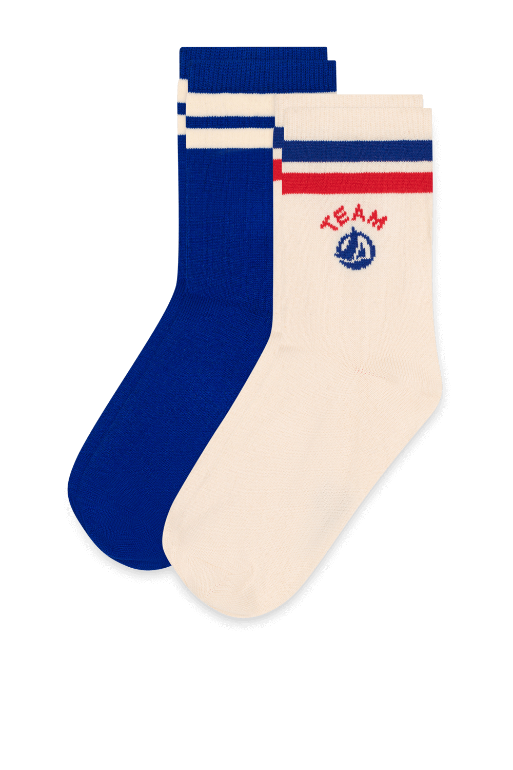 תמונה קידמית של שתי זוגות גרביים - גילאי 4-14 שנים