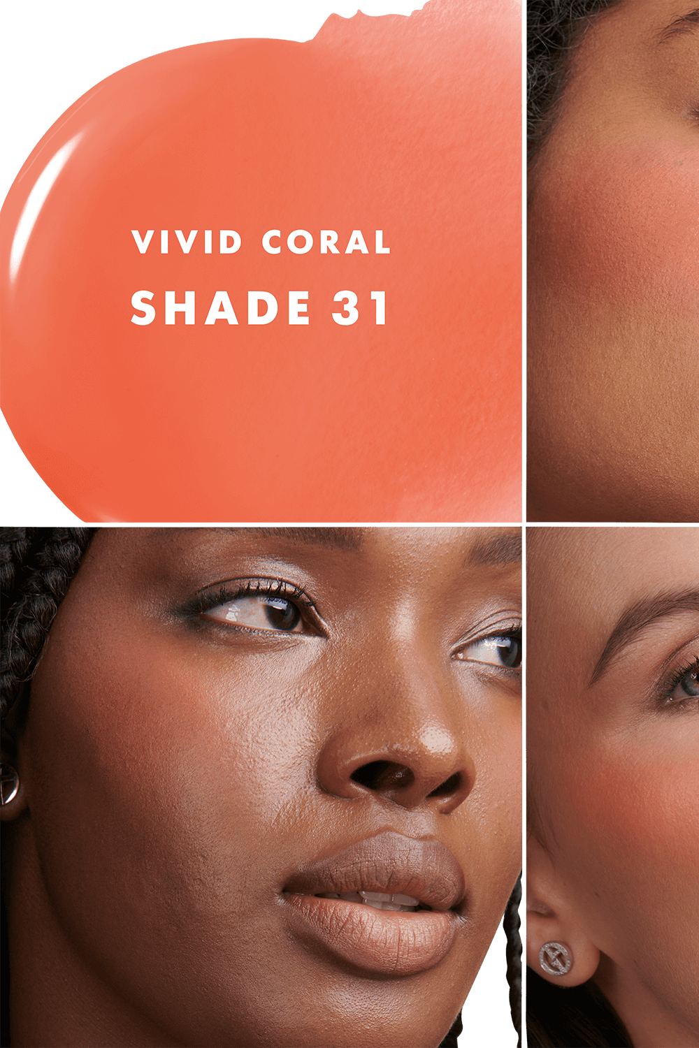 תמונת תקריב של טינט ללחיים ולשפתיים