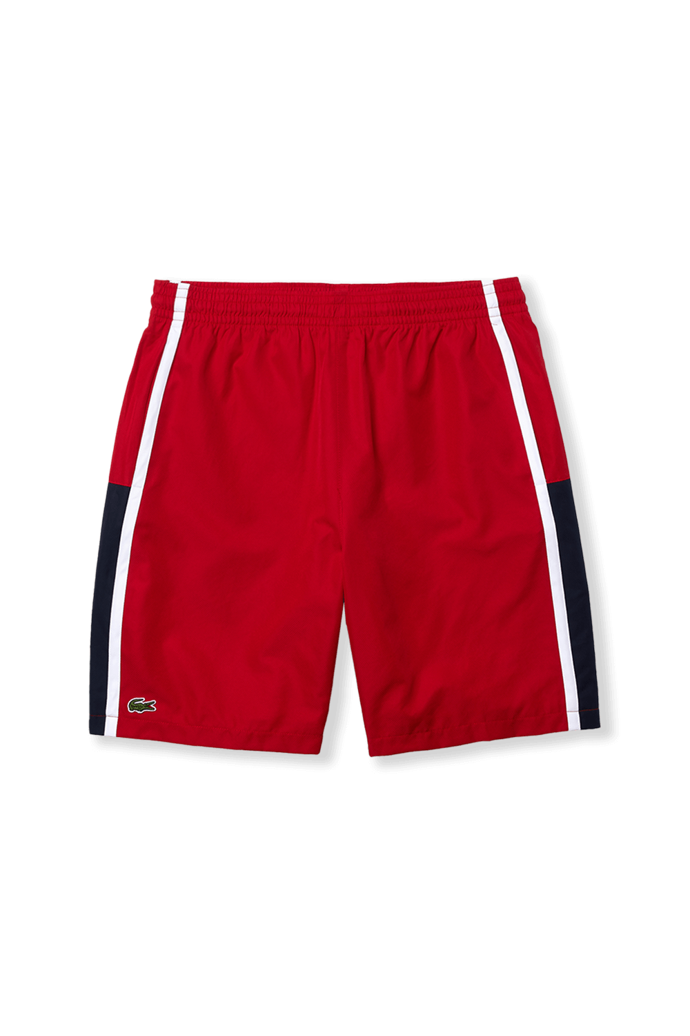 red lacoste shorts